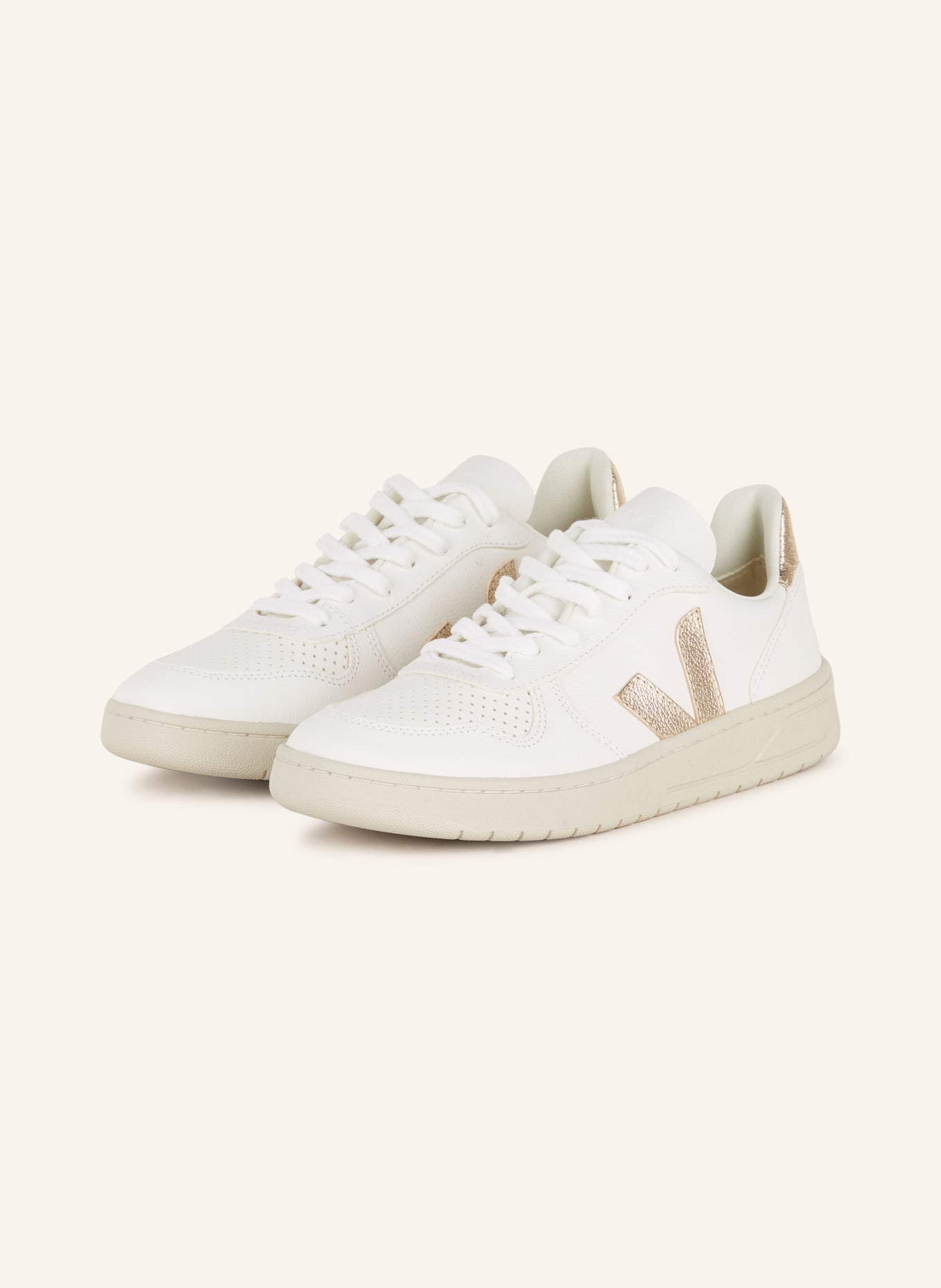 VEJA Sneakers V-10, Color: WHITE (Image 1)