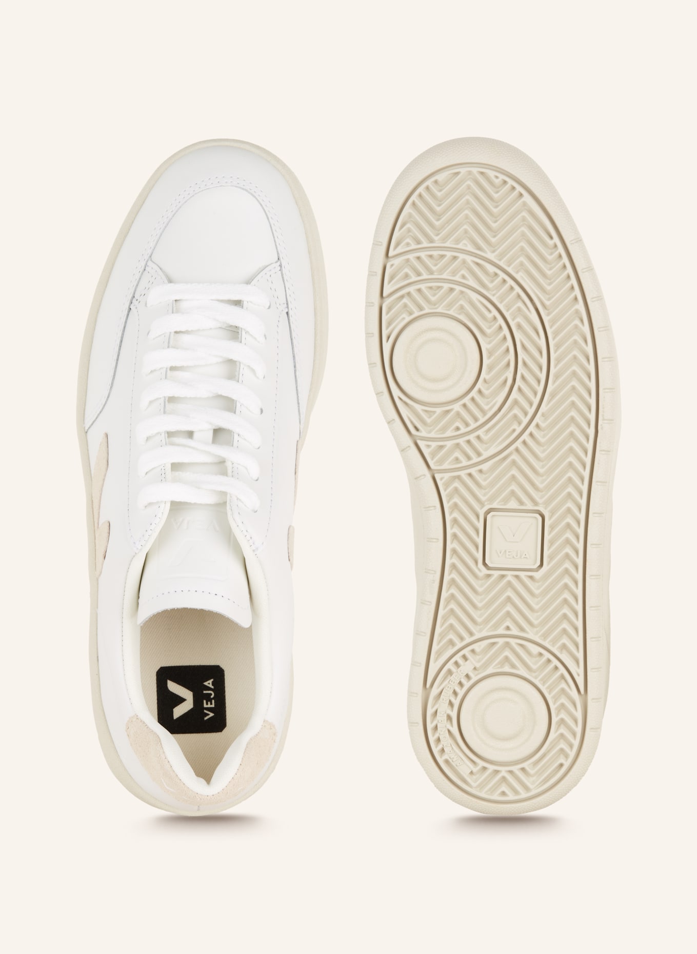 VEJA Sneakers V-12, Color: WHITE/ BEIGE (Image 5)