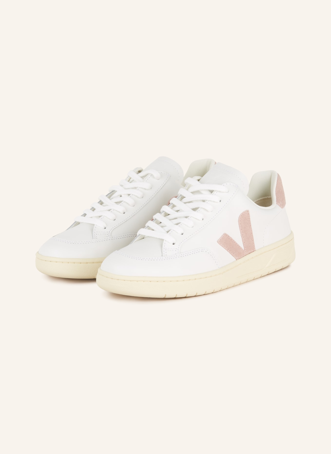 VEJA Sneaker V-12, Farbe: WEISS/ ROSÉ (Bild 1)