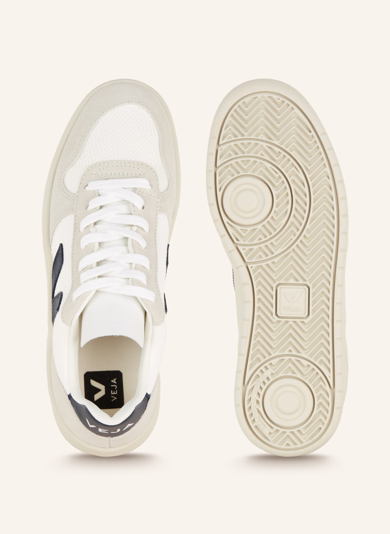 VEJA Sneakers V-10, Color: WHITE/ LIGHT GRAY (Image 5)