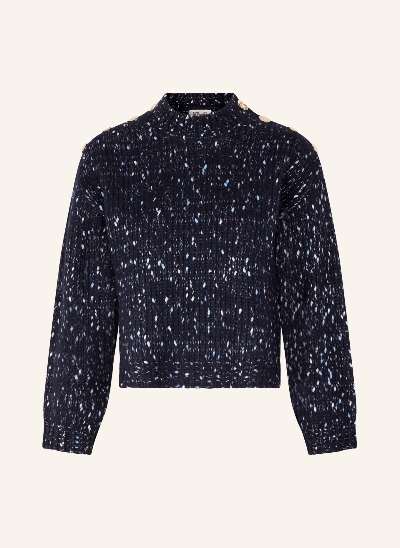 BAUM UND PFERDGARTEN Sweater CALLIE, Color: DARK BLUE/ SILVER/ LIGHT BLUE (Image 1)