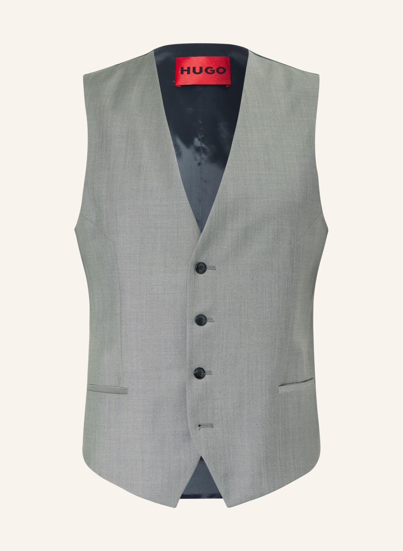 HUGO Suit vest VIN extra slim fit, Color: 307 DARK GREEN (Image 1)