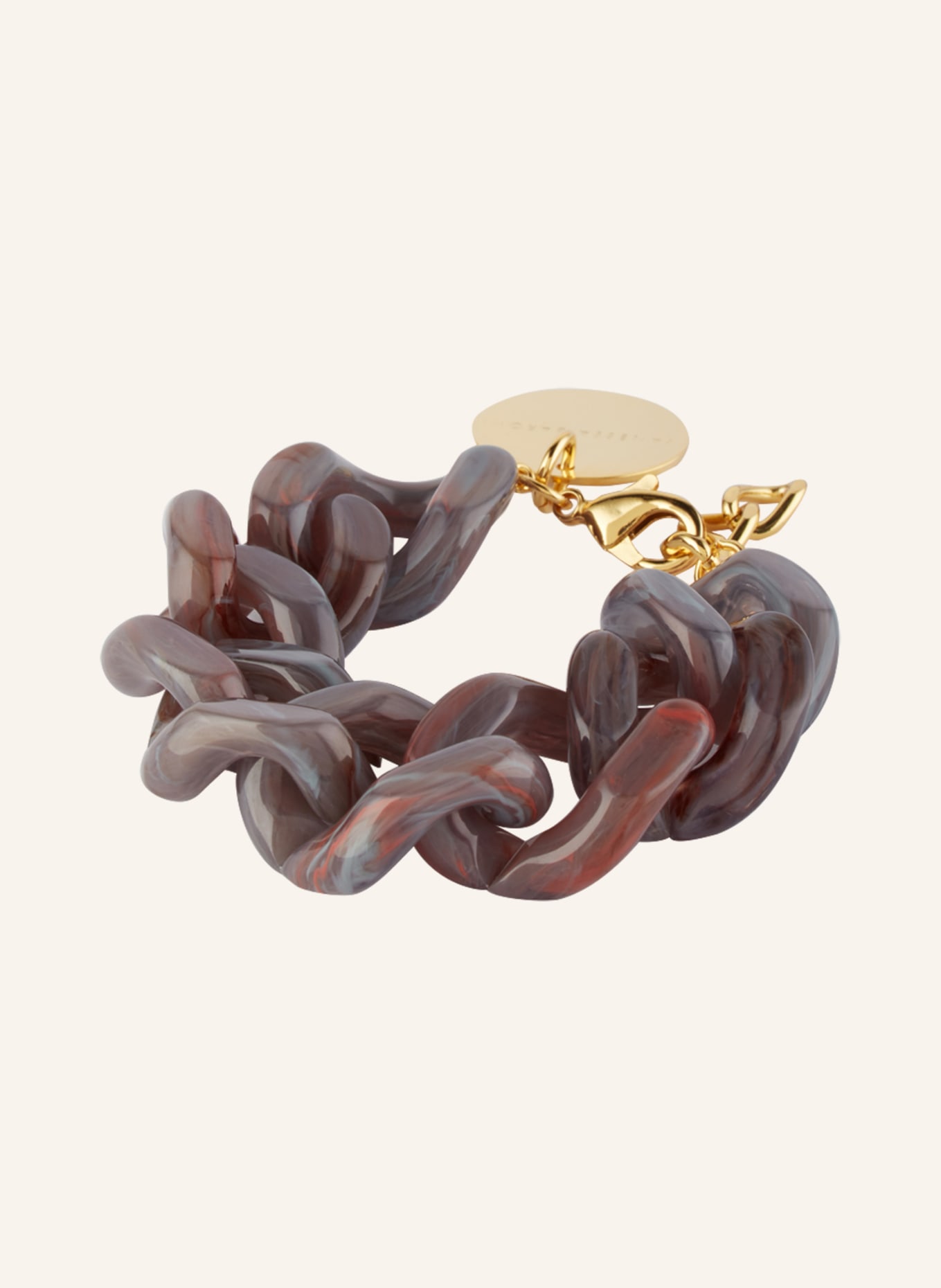 VANESSA BARONI Bracelet FLAT, Color: GOLD/ GRAY (Image 1)