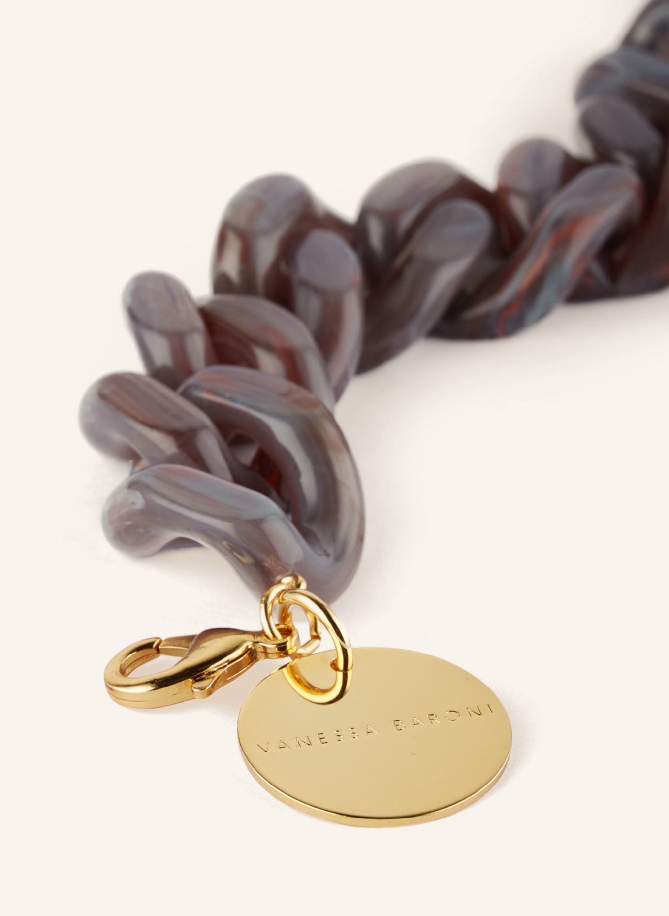 VANESSA BARONI Bracelet FLAT, Color: GOLD/ GRAY (Image 2)