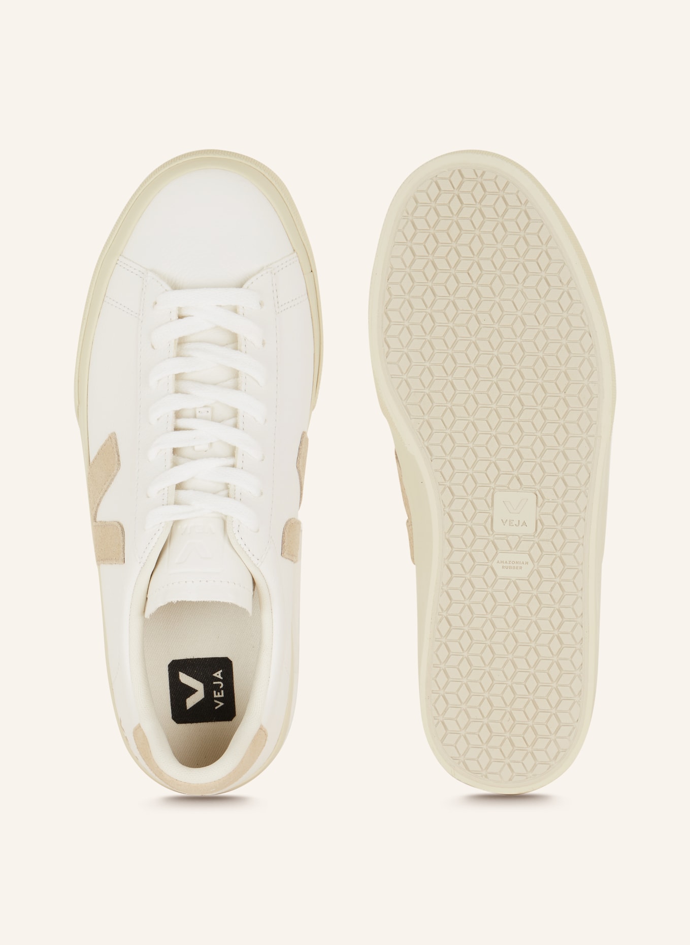 VEJA Sneaker CAMPO, Farbe: WEISS/ BEIGE (Bild 5)