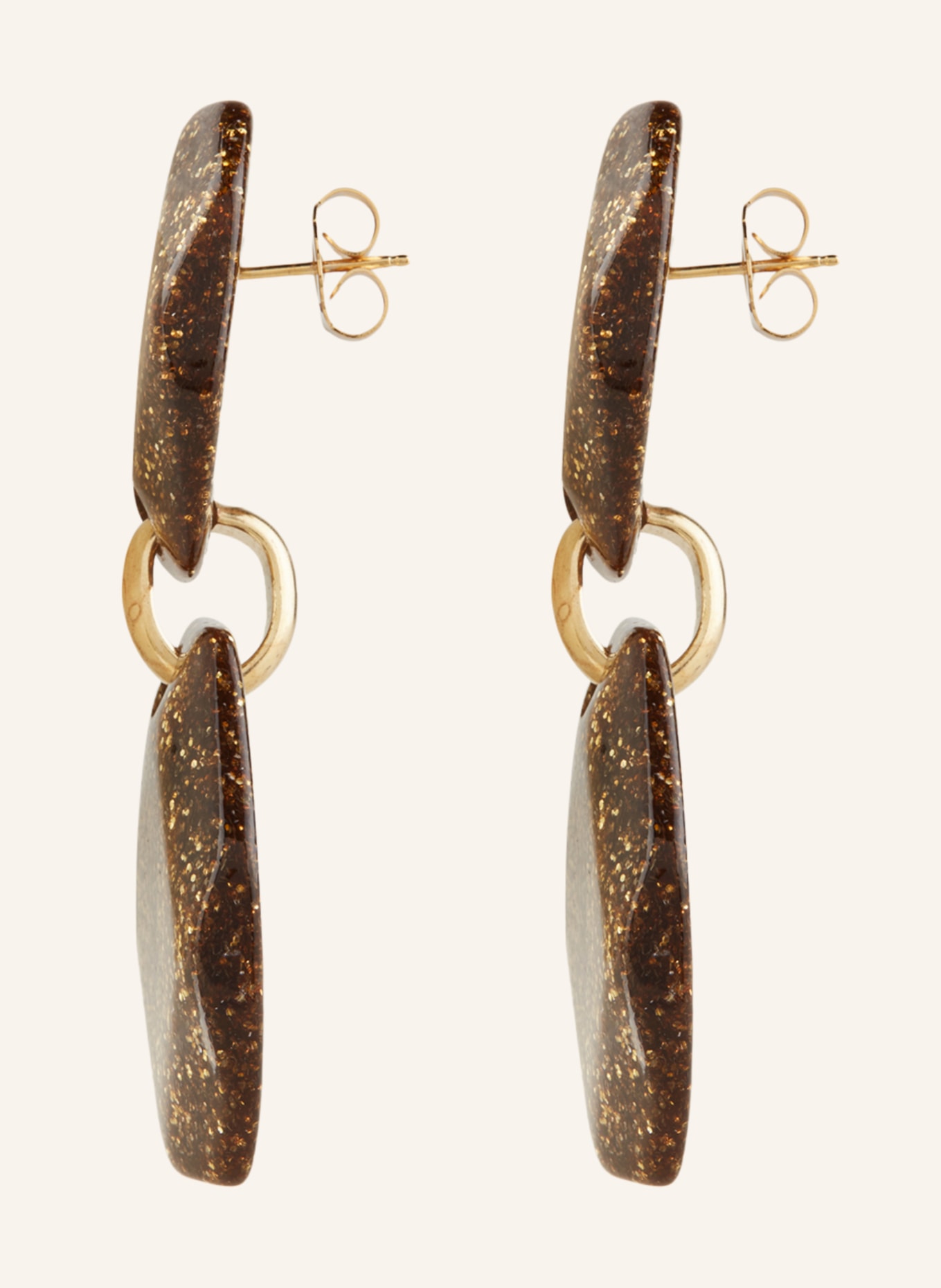 LOTT.gioielli Earrings DOUBLE ROCK DELUXE M, Color: GOLD (Image 2)