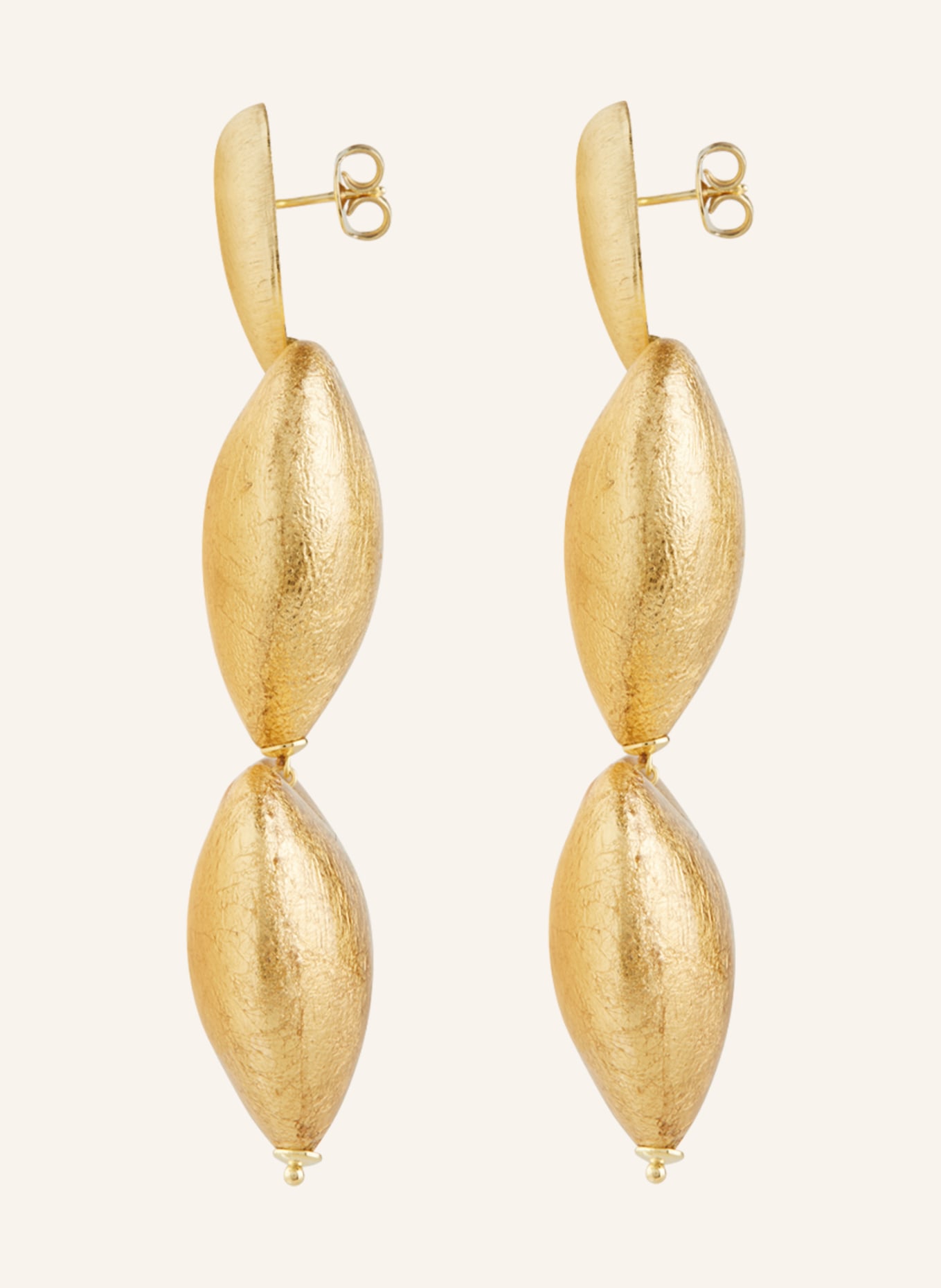 LOTT.gioielli Earrings DOUBLE HEART M, Color: GOLD (Image 2)