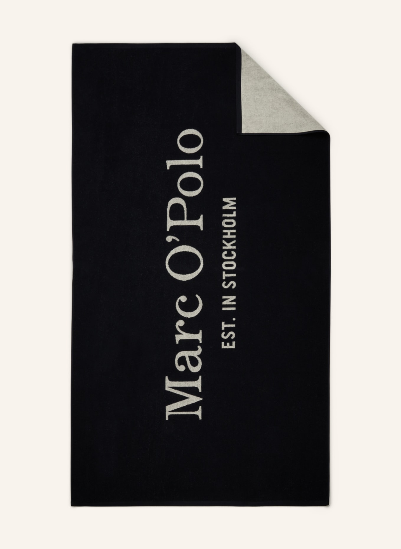 Marc O'Polo Bath towel STATEMENT, Color: BLACK (Image 1)