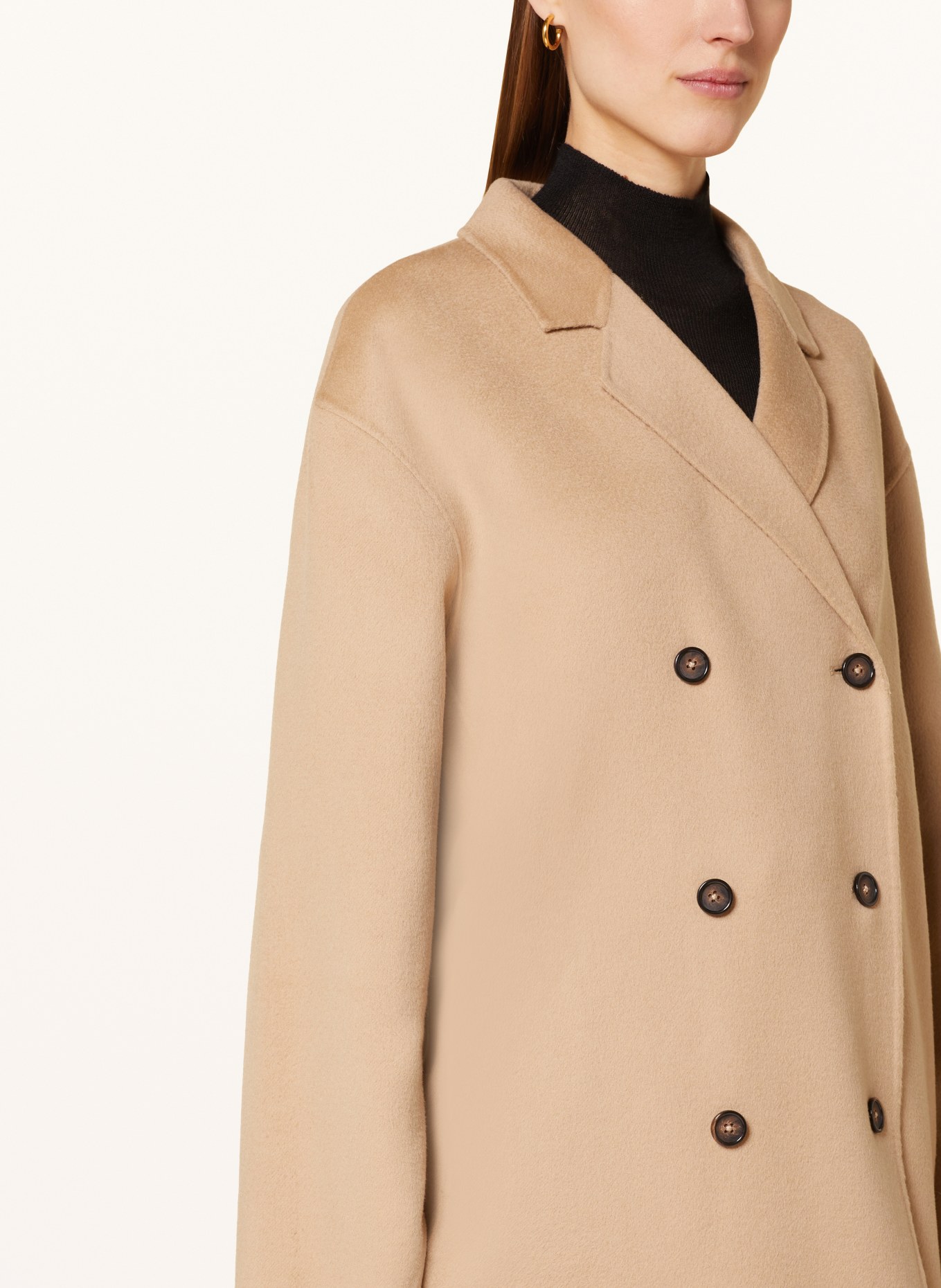 TOTEME Wool coat, Color: BEIGE (Image 4)