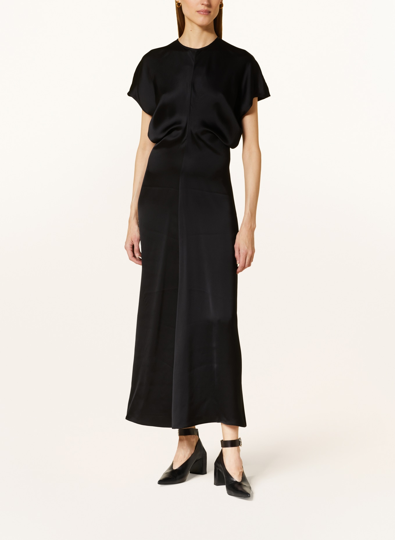 TOTEME Satin dress, Color: BLACK (Image 2)