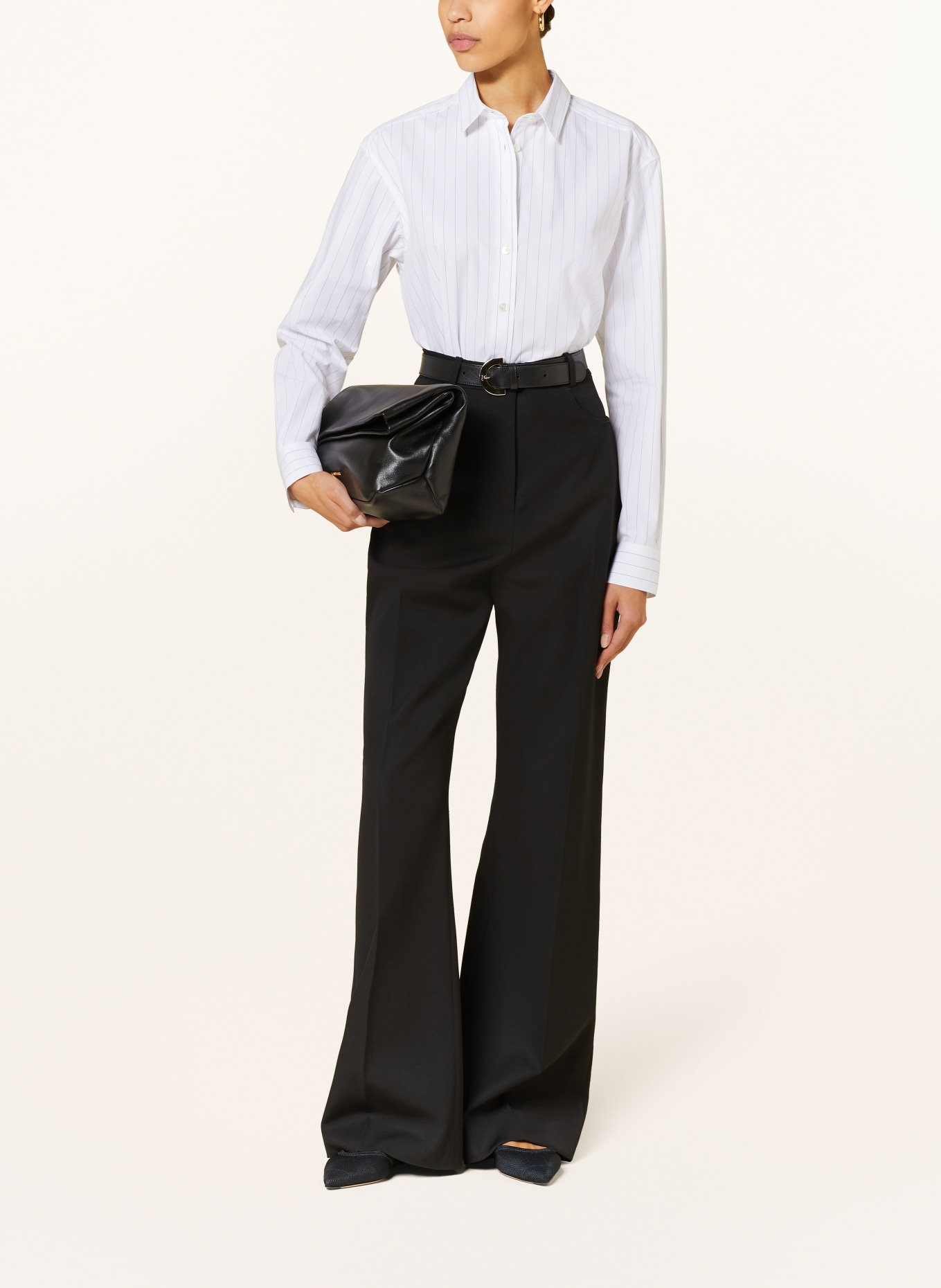 TOTEME Shirt blouse, Color: WHITE/ BLACK (Image 2)