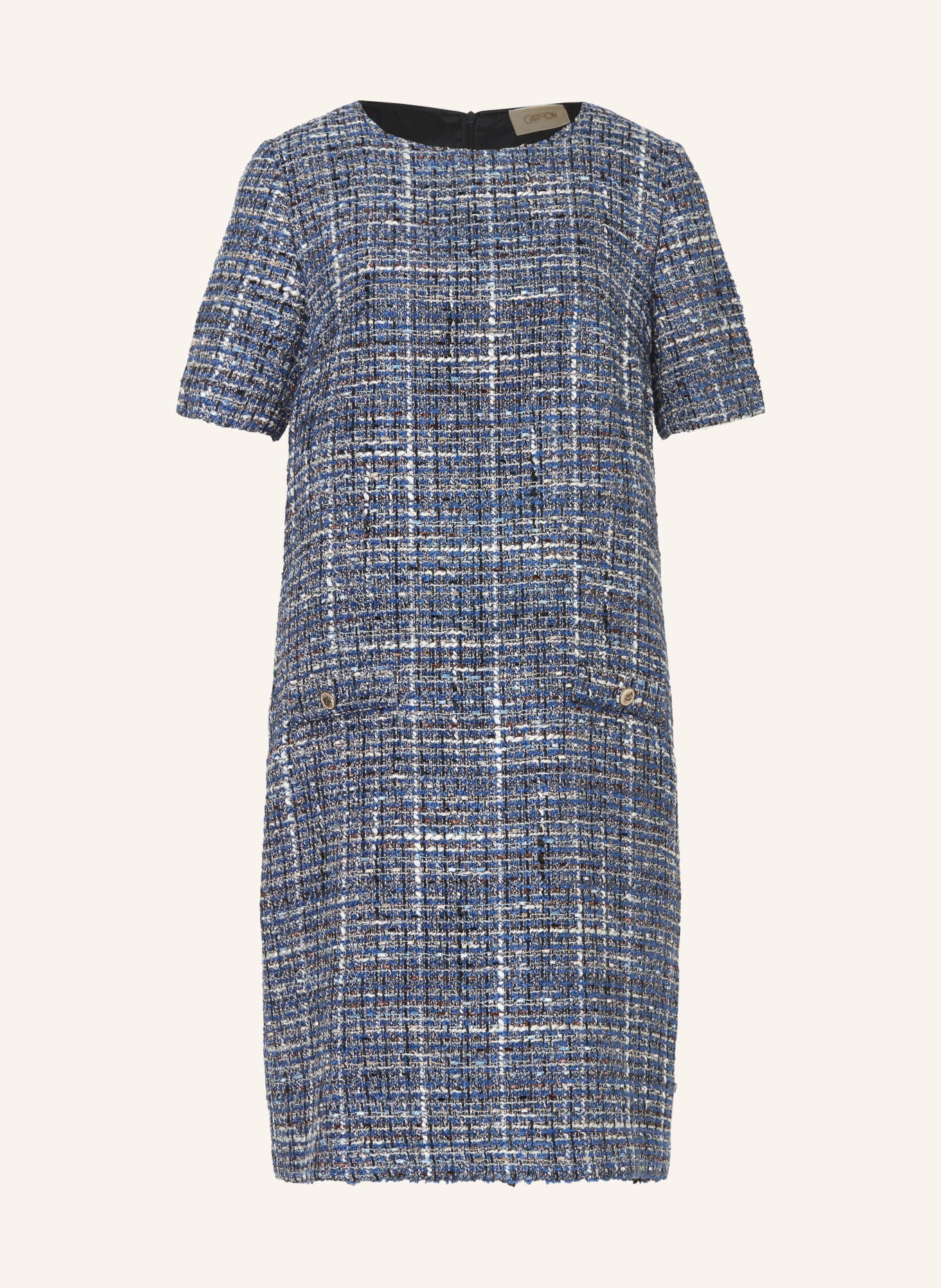 CARTOON Tweed-Kleid, Farbe: DUNKELBLAU/ BLAU (Bild 1)