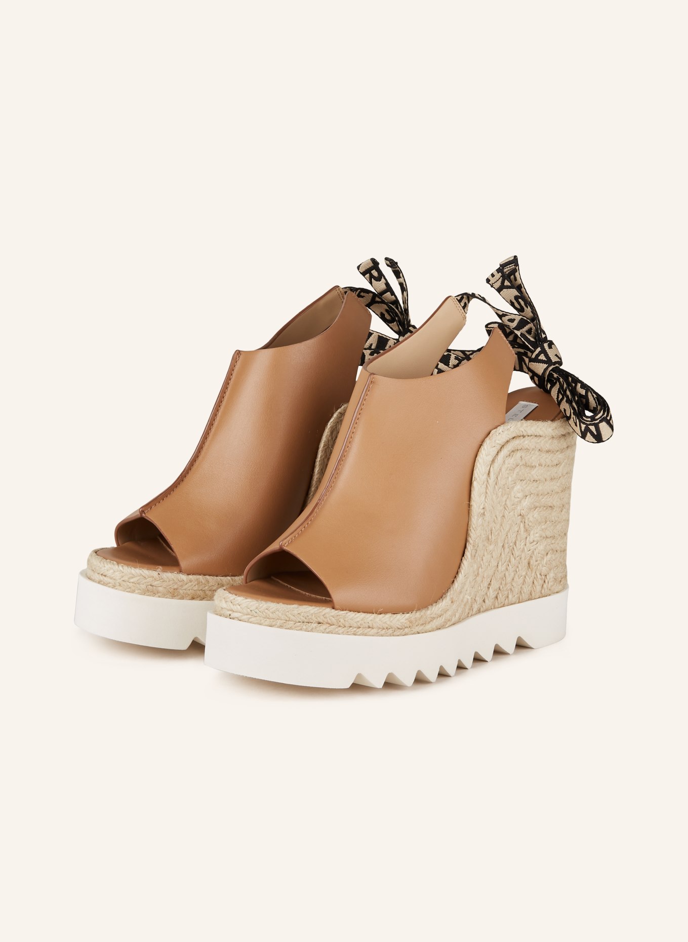 STELLA McCARTNEY Wedges na klínku GAIA, Barva: BÉŽOVÁ (Obrázek 1)