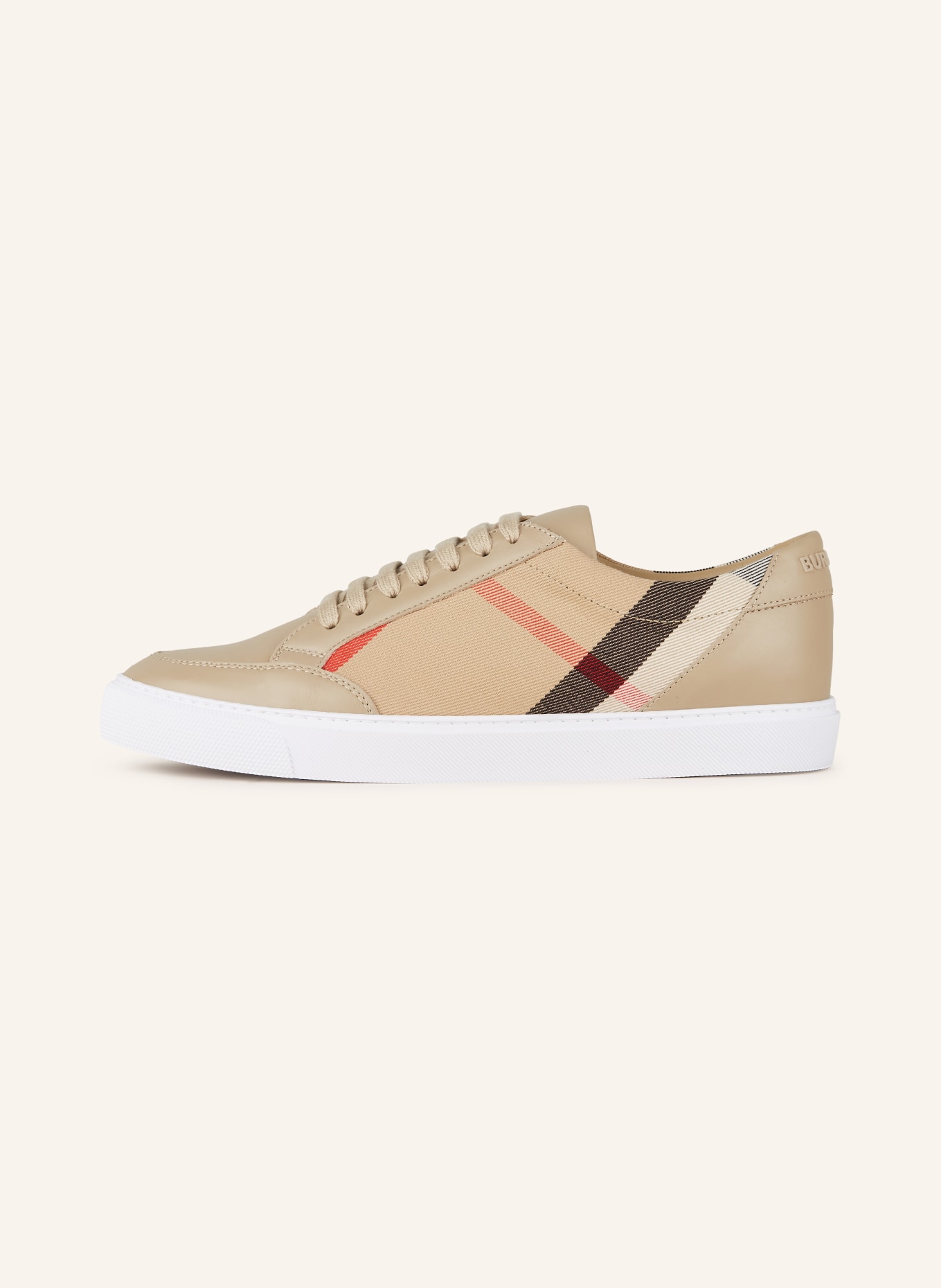 BURBERRY Sneakers NEW SALMOND, Color: BEIGE/ BLACK/ RED (Image 4)