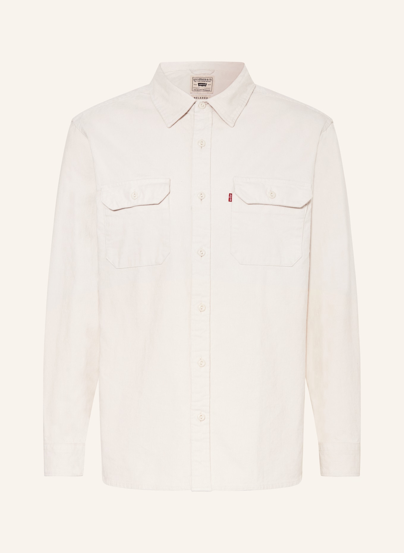 Levi's® Cord-Overshirt, Farbe: CREME (Bild 1)