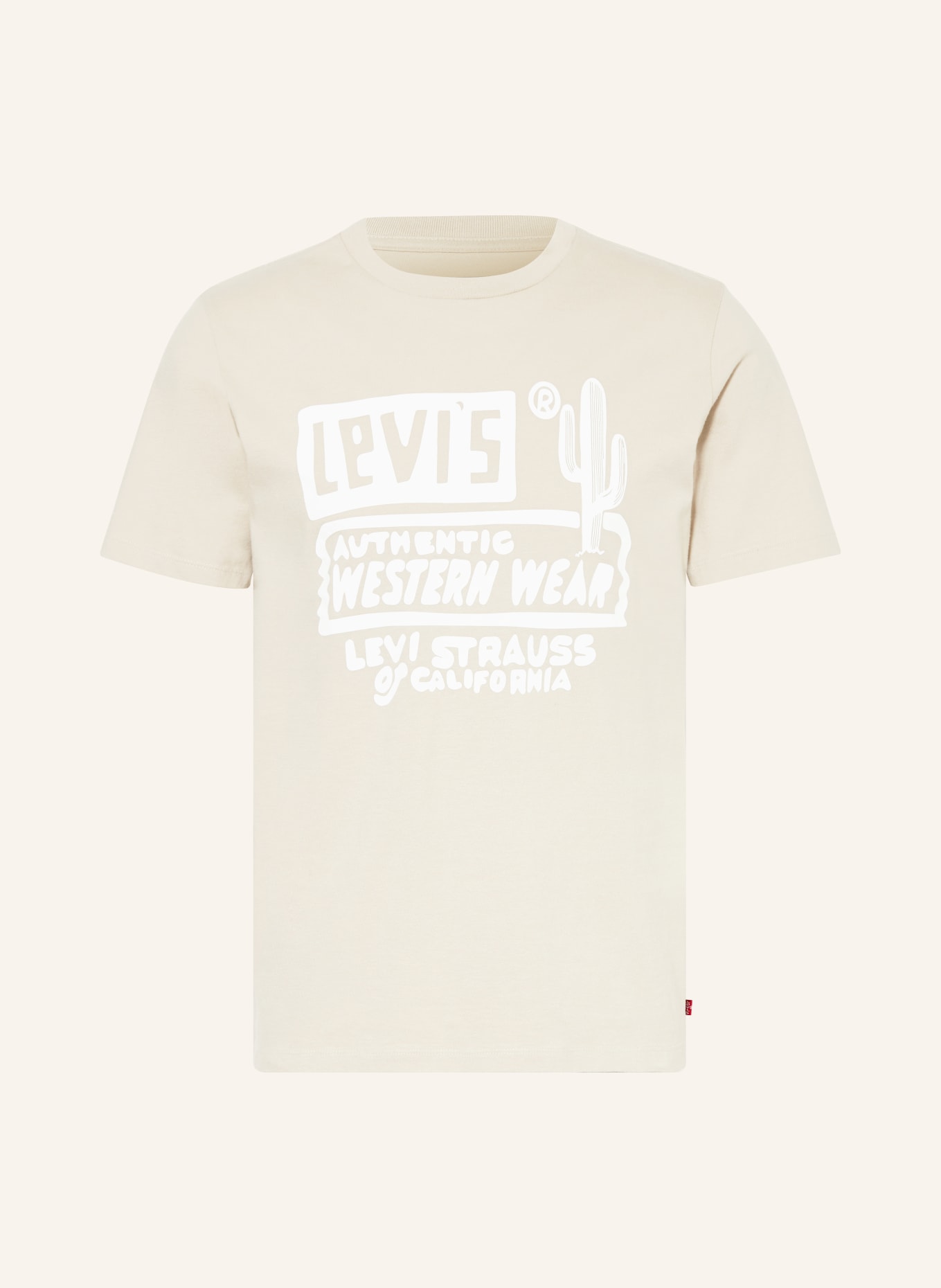 Levi's® T-shirt, Color: LIGHT BROWN/ WHITE (Image 1)