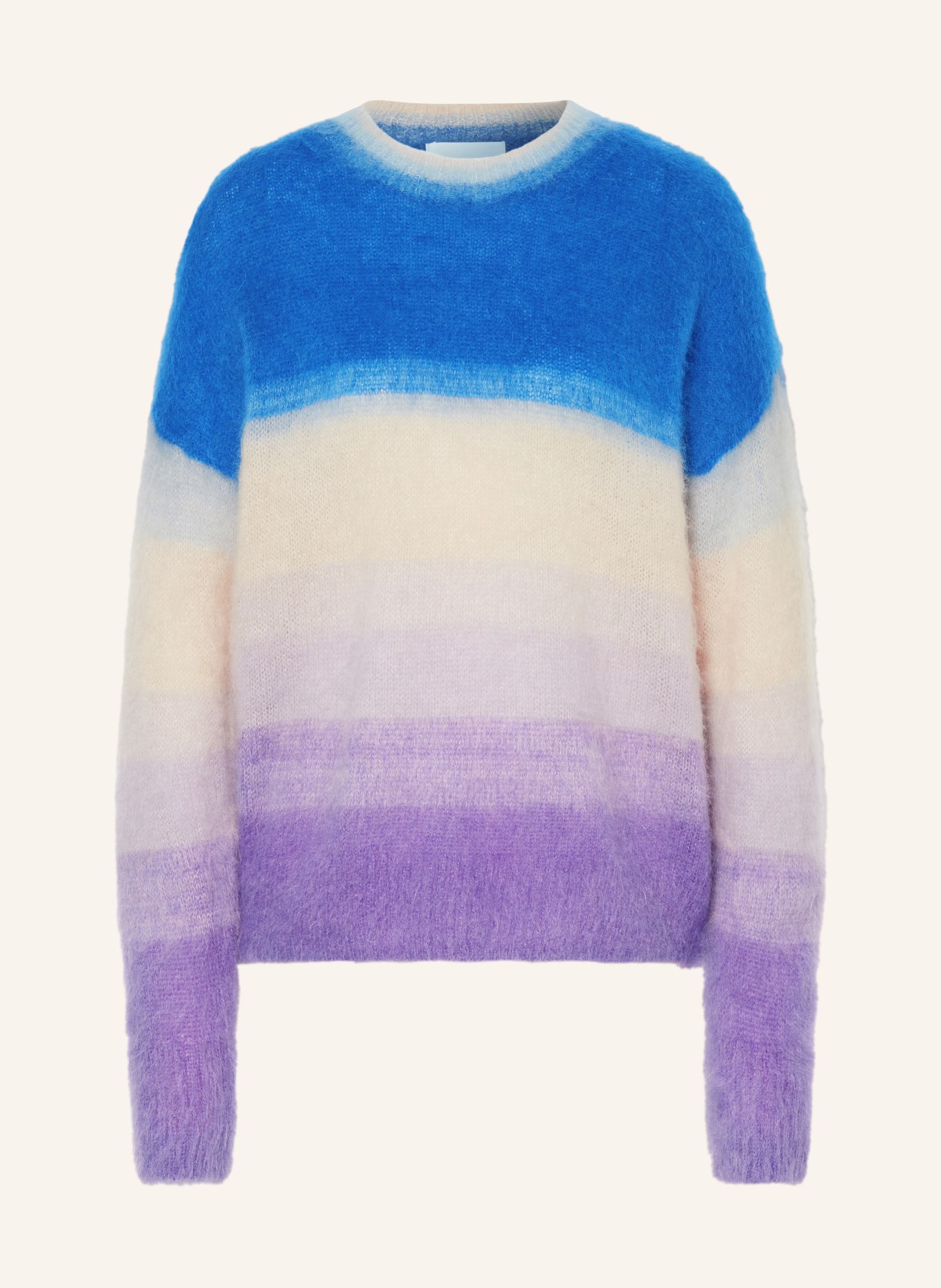 MARANT ÉTOILE Sweater DRUSSELL with mohair, Color: BLUE/ WHITE/ PURPLE (Image 1)