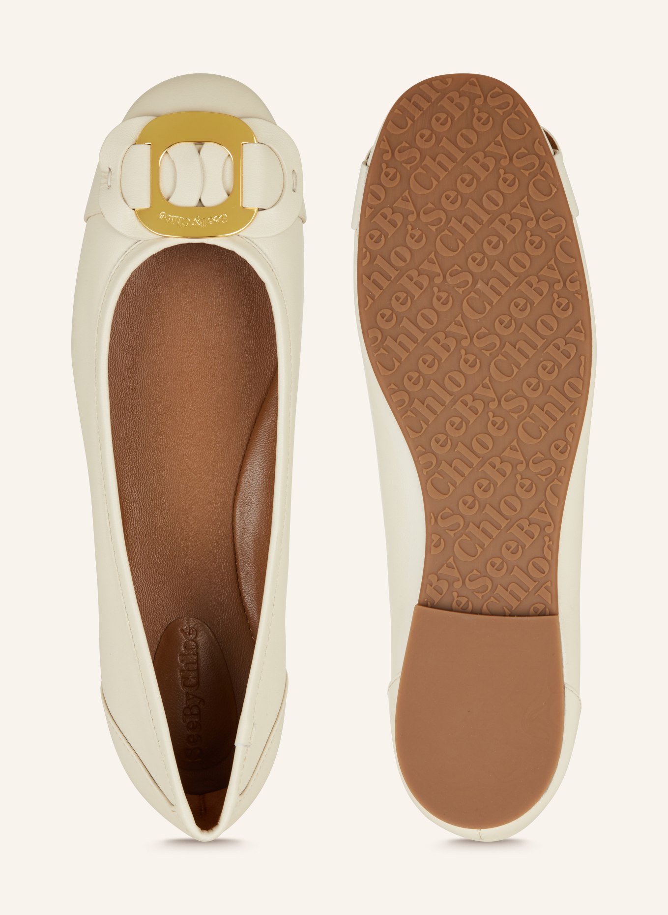 SEE BY CHLOÉ Ballet Flats CHANY, Color: 139 ivory (Image 5)