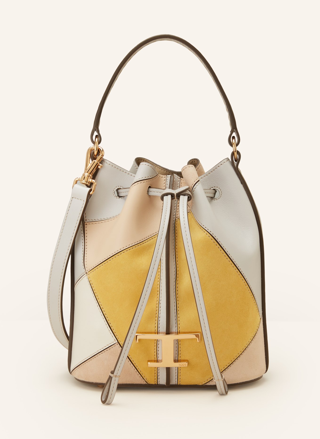 TOD'S Pouch bag T TIMELESS, Color: DARK YELLOW/ LIGHT GRAY (Image 1)