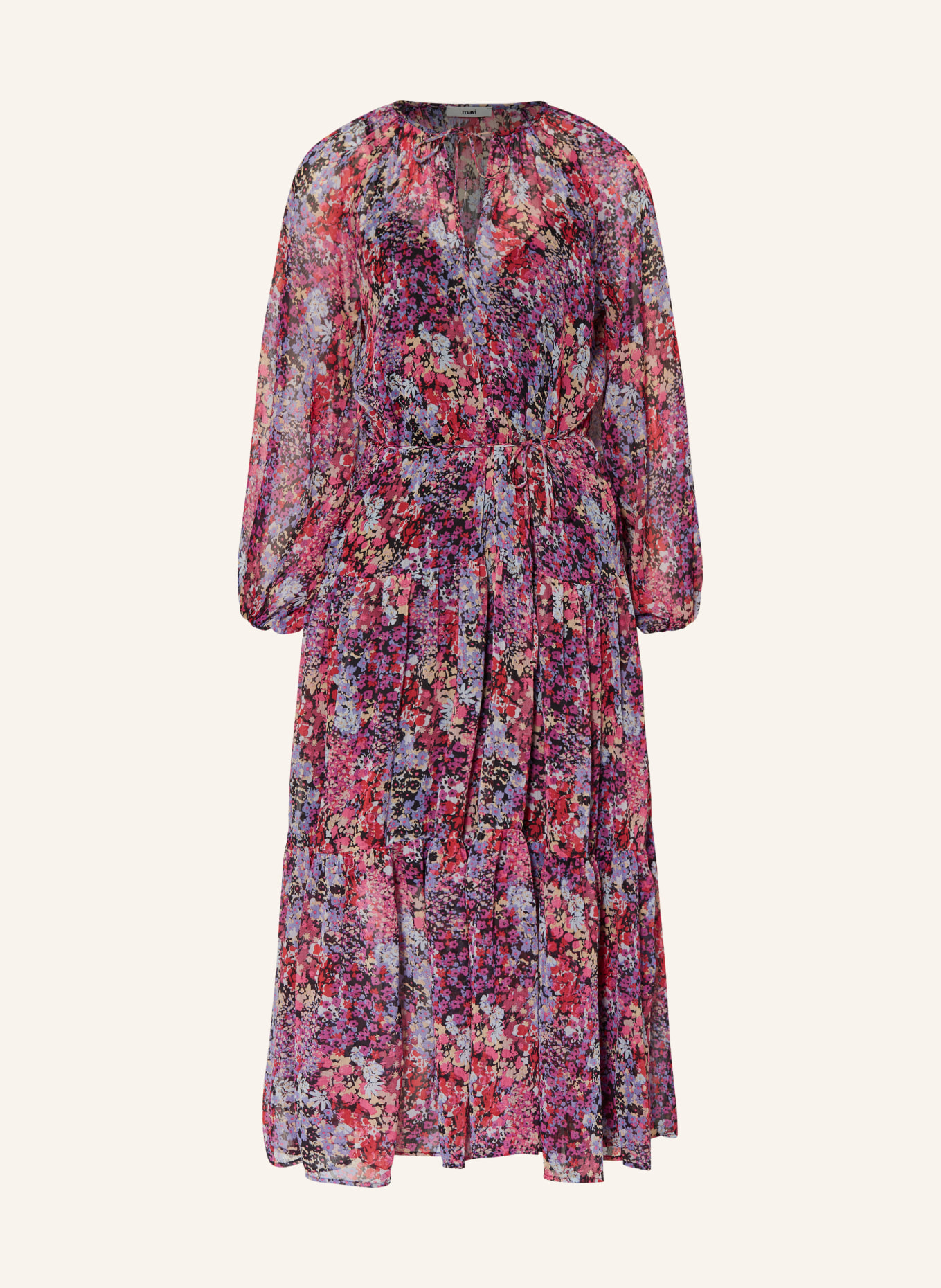 mavi Dress, Color: PURPLE/ PINK/ BLACK (Image 1)