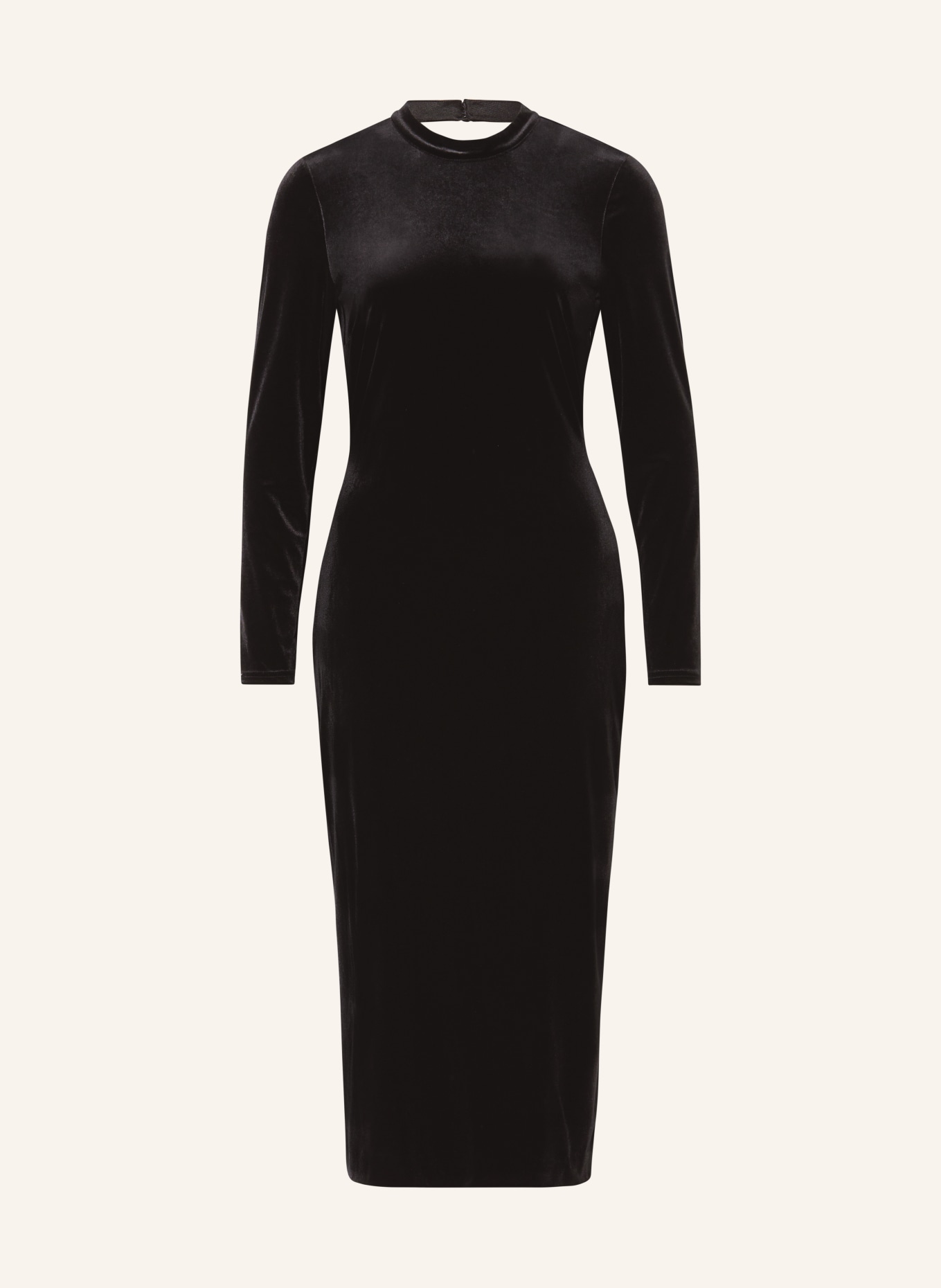 V by Vera Mont Velvet dress with cut-out, Color: BLACK (Image 1)