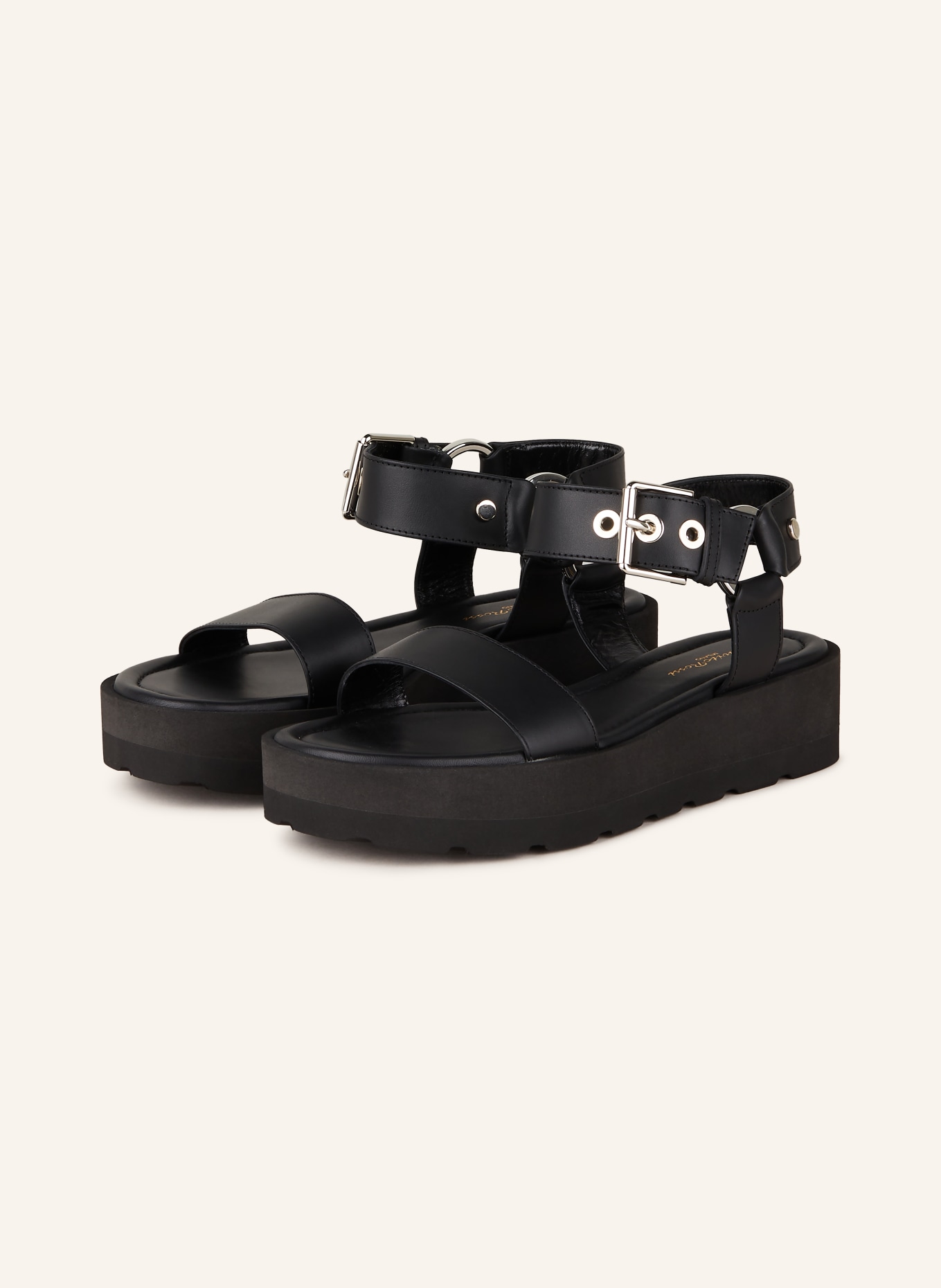 Gianvito Rossi Platform sandals FLATFORM, Color: BLACK (Image 1)