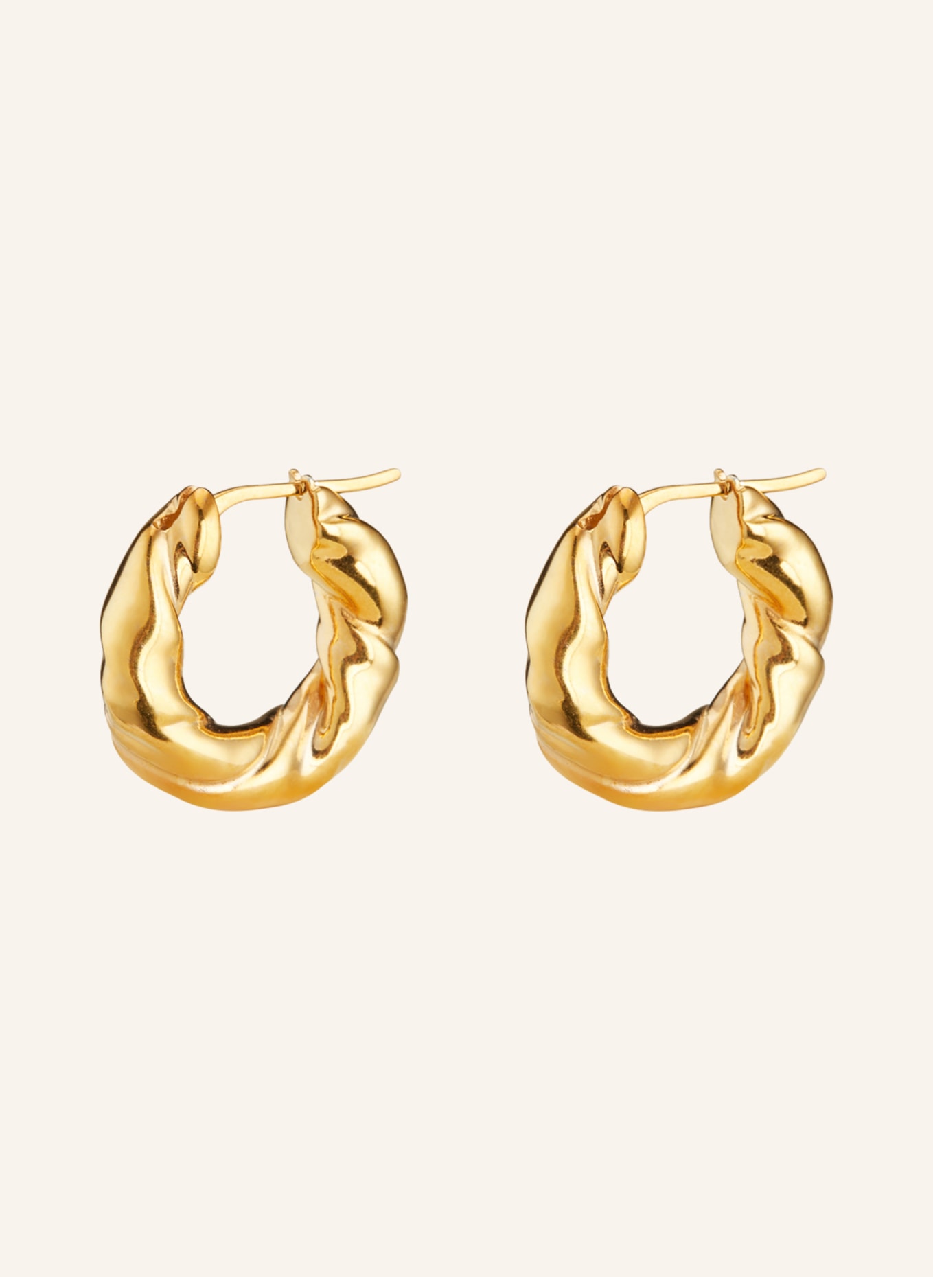 LOEWE Creole earrings NAPPA TWIST SMALL, Color: GOLD (Image 1)