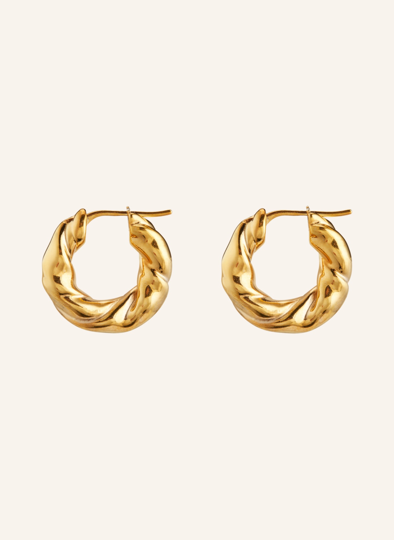 LOEWE Creole earrings NAPPA TWIST SMALL, Color: GOLD (Image 2)