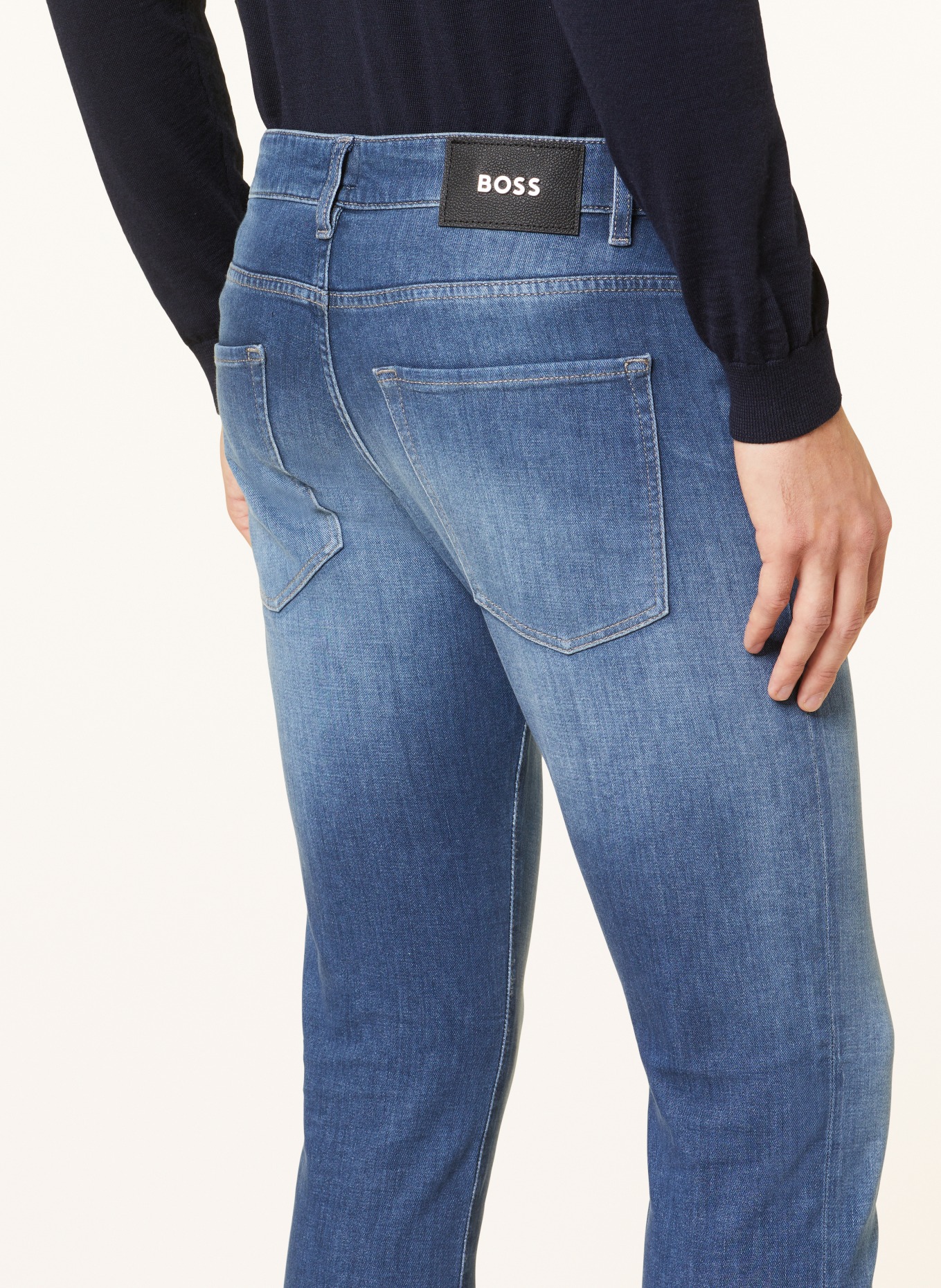 BOSS Jeans DELAWARE Slim Fit, Farbe: 422 MEDIUM BLUE (Bild 6)