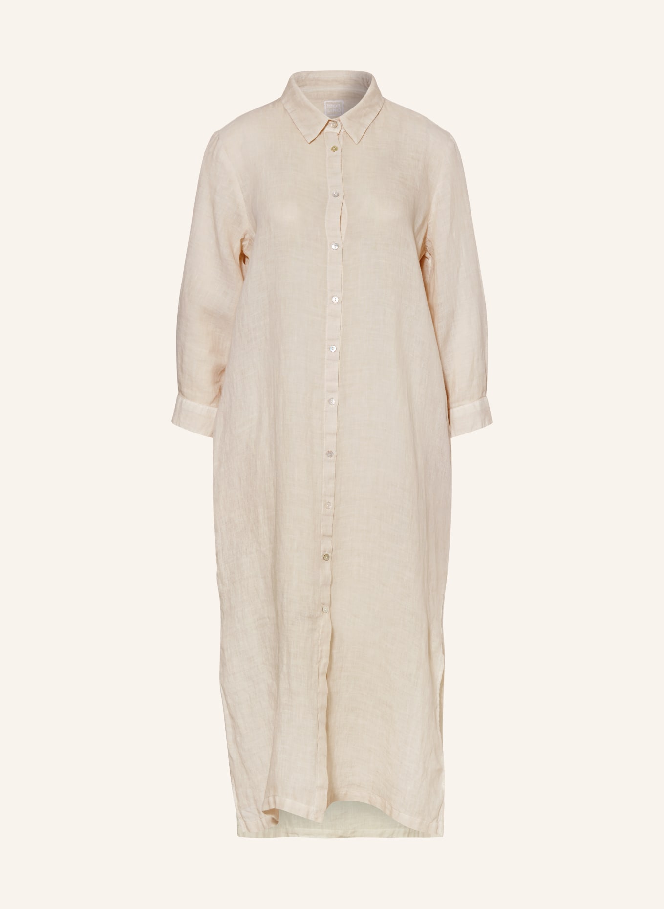 120%lino Beach dress made of linen, Color: CREAM (Image 1)