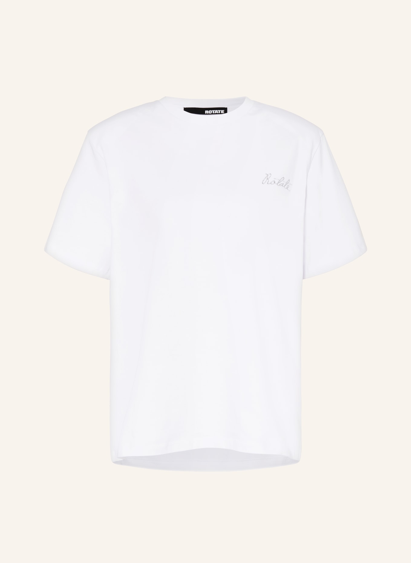 ROTATE T-shirt with glitter thread, Color: WHITE (Image 1)