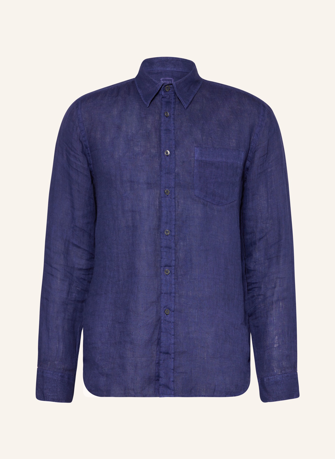 120%lino Linen shirt regular fit: DARK BLUE
