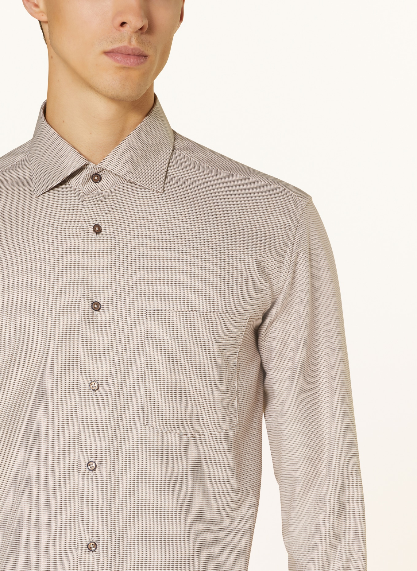 ETERNA Shirt modern fit, Color: LIGHT BROWN (Image 4)