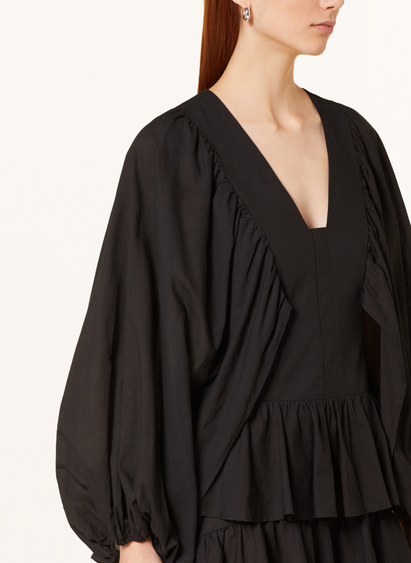 LIU JO Dress with frills, Color: BLACK (Image 4)