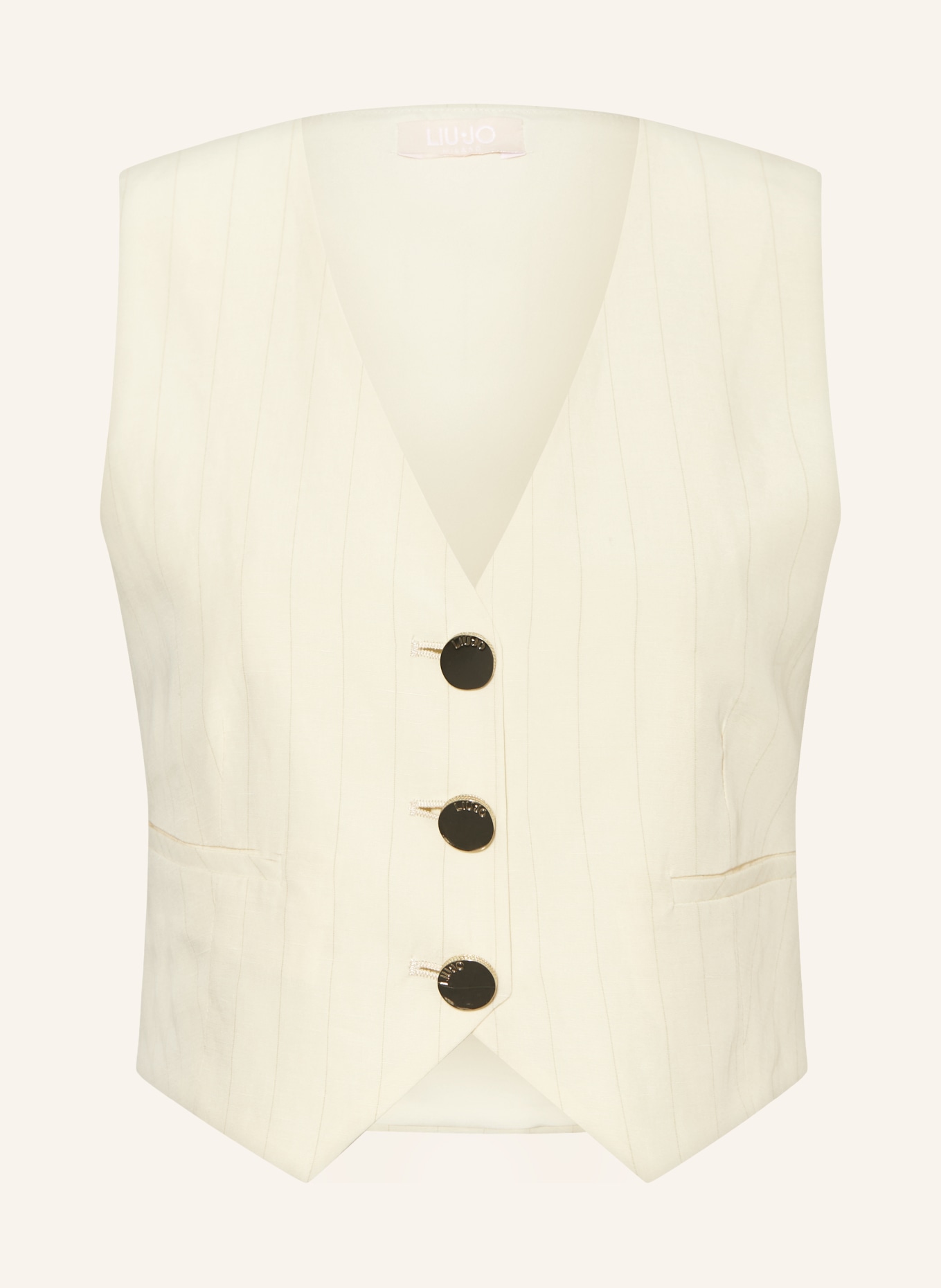 LIU JO Blazer vest, Color: ECRU (Image 1)