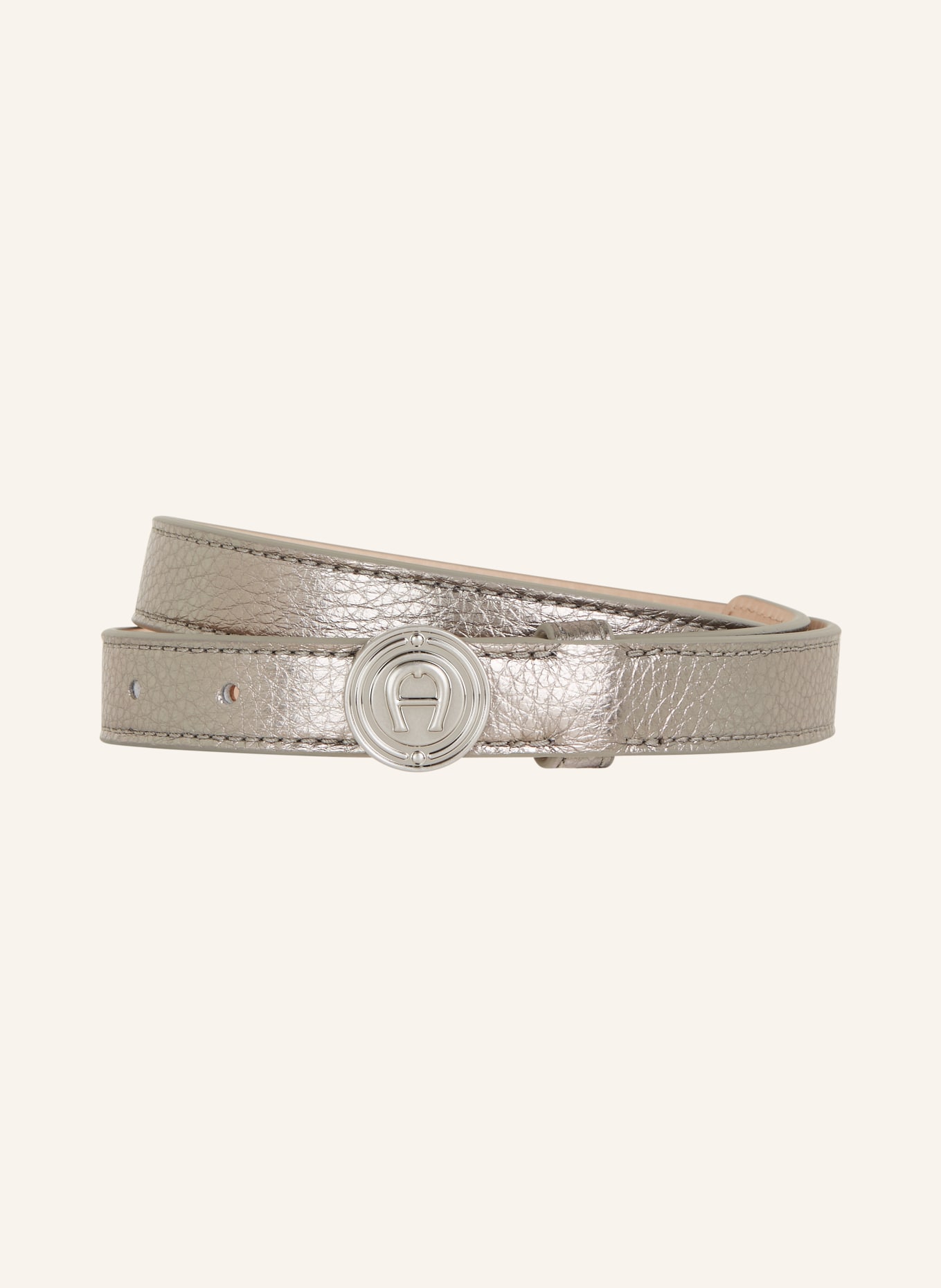 AIGNER Leather belt, Color: GRAY (Image 1)