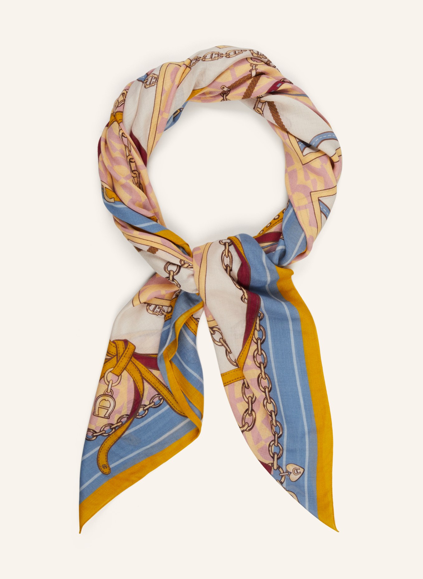 AIGNER Scarf, Color: YELLOW/ ROSE/ BLUE (Image 2)