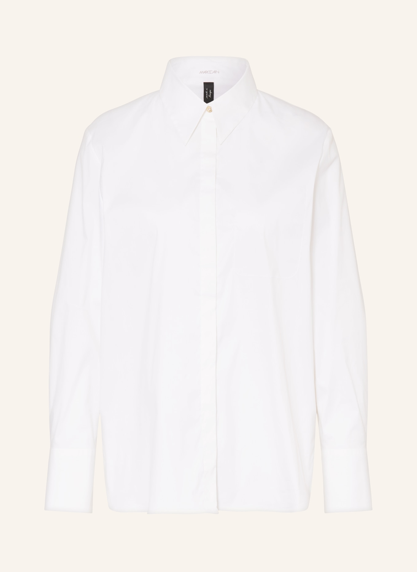 MARC CAIN Hemdbluse, Farbe: 100 WHITE (Bild 1)
