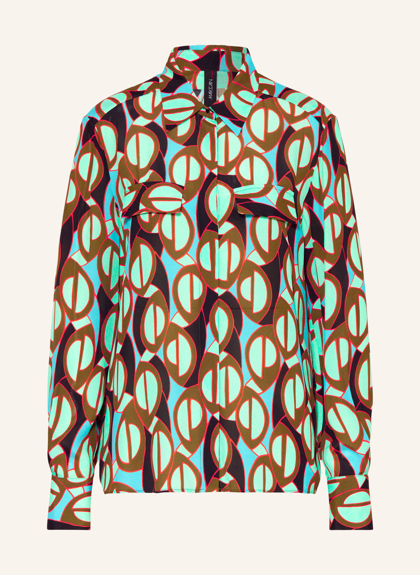 MARC CAIN Shirt blouse, Color: 562 soft malachite (Image 1)