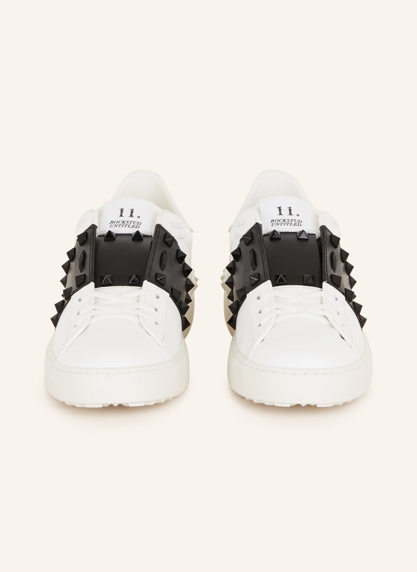 VALENTINO GARAVANI Sneakers ROCKSTUD UNTITLED with rivets, Color: WHITE/ BLACK (Image 3)