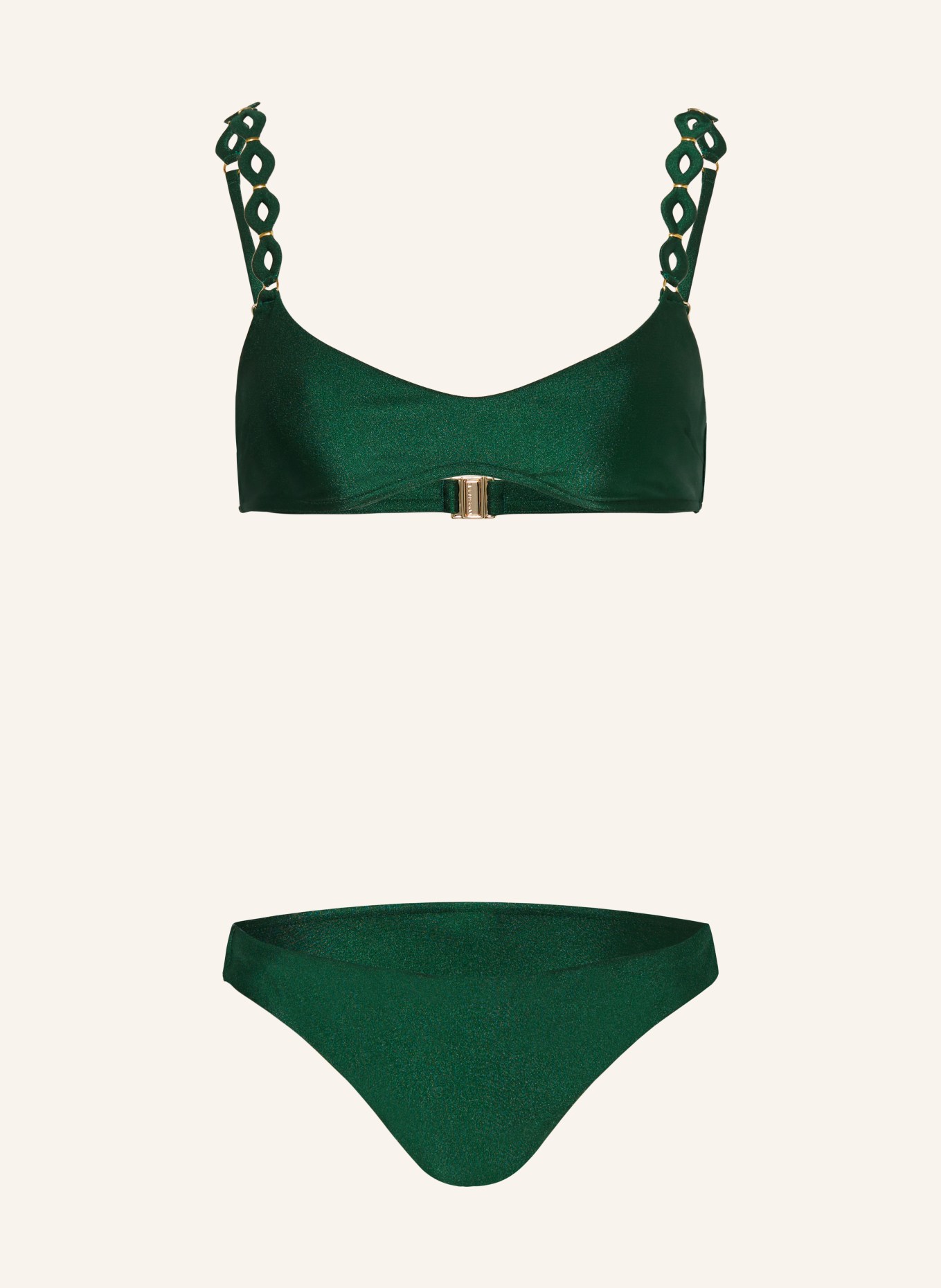 ZIMMERMANN Bralette bikini AUGUST, Color: GREEN (Image 1)