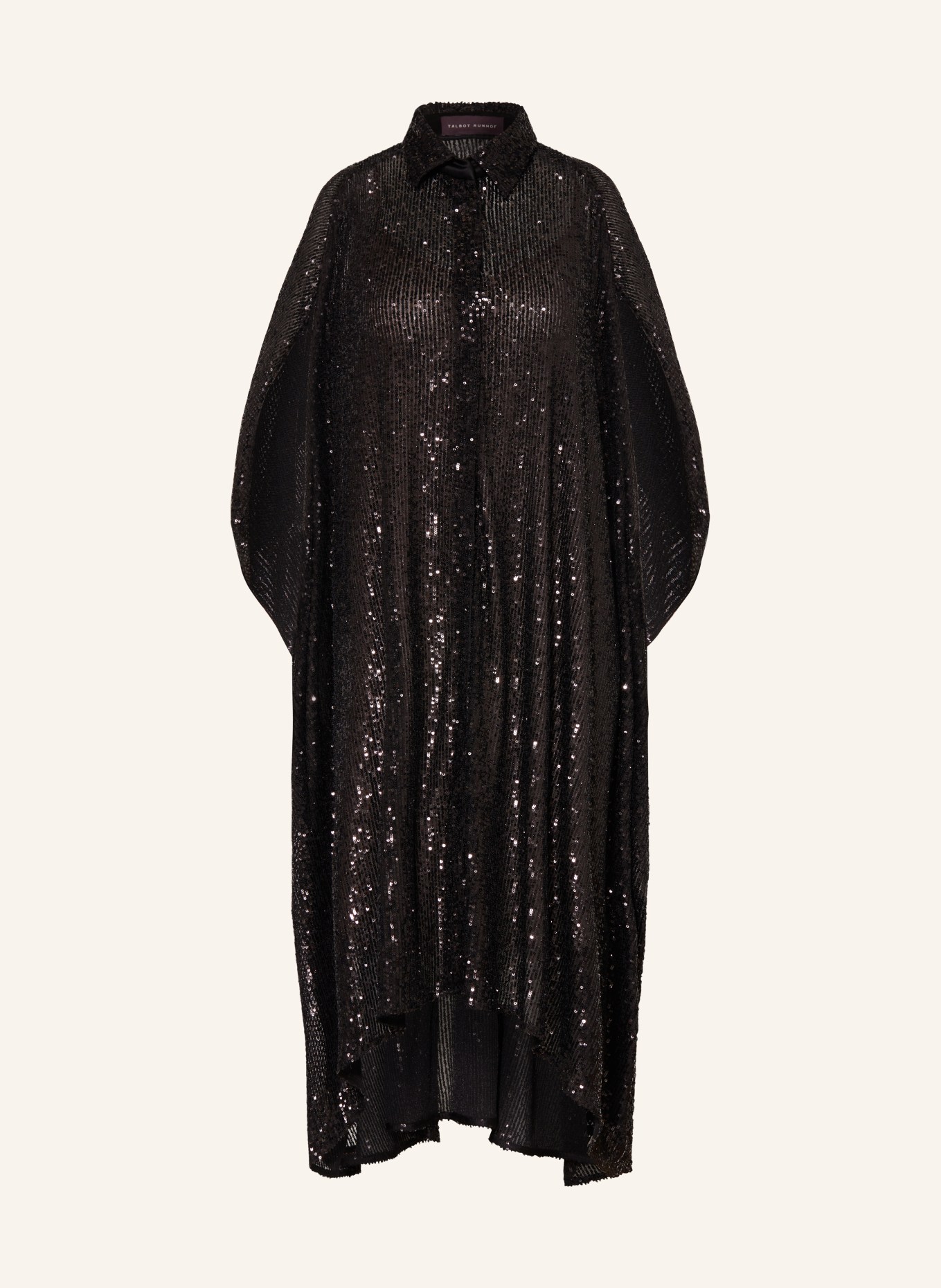 TALBOT RUNHOF Shirt dress with sequins, Color: BLACK (Image 1)
