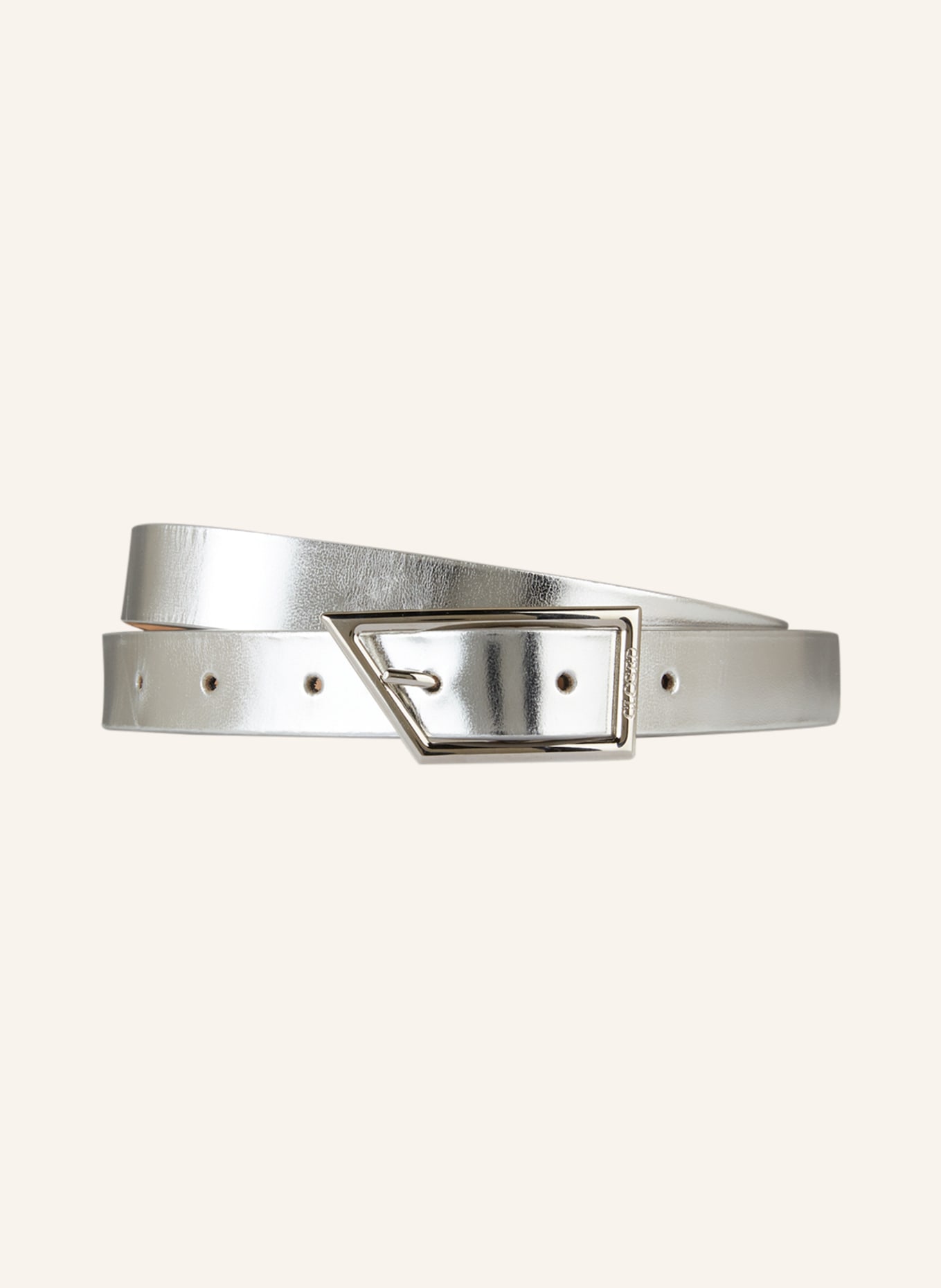 CLOSED Leather belt, Color: SILVER (Image 1)