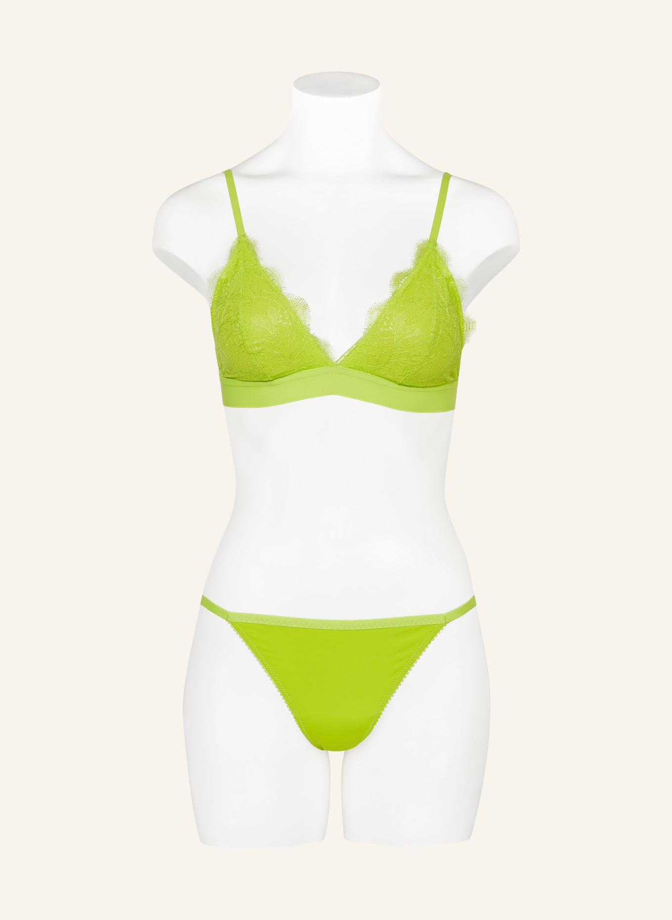LOVE Stories Triangle bra GWEN, Color: NEON GREEN (Image 2)
