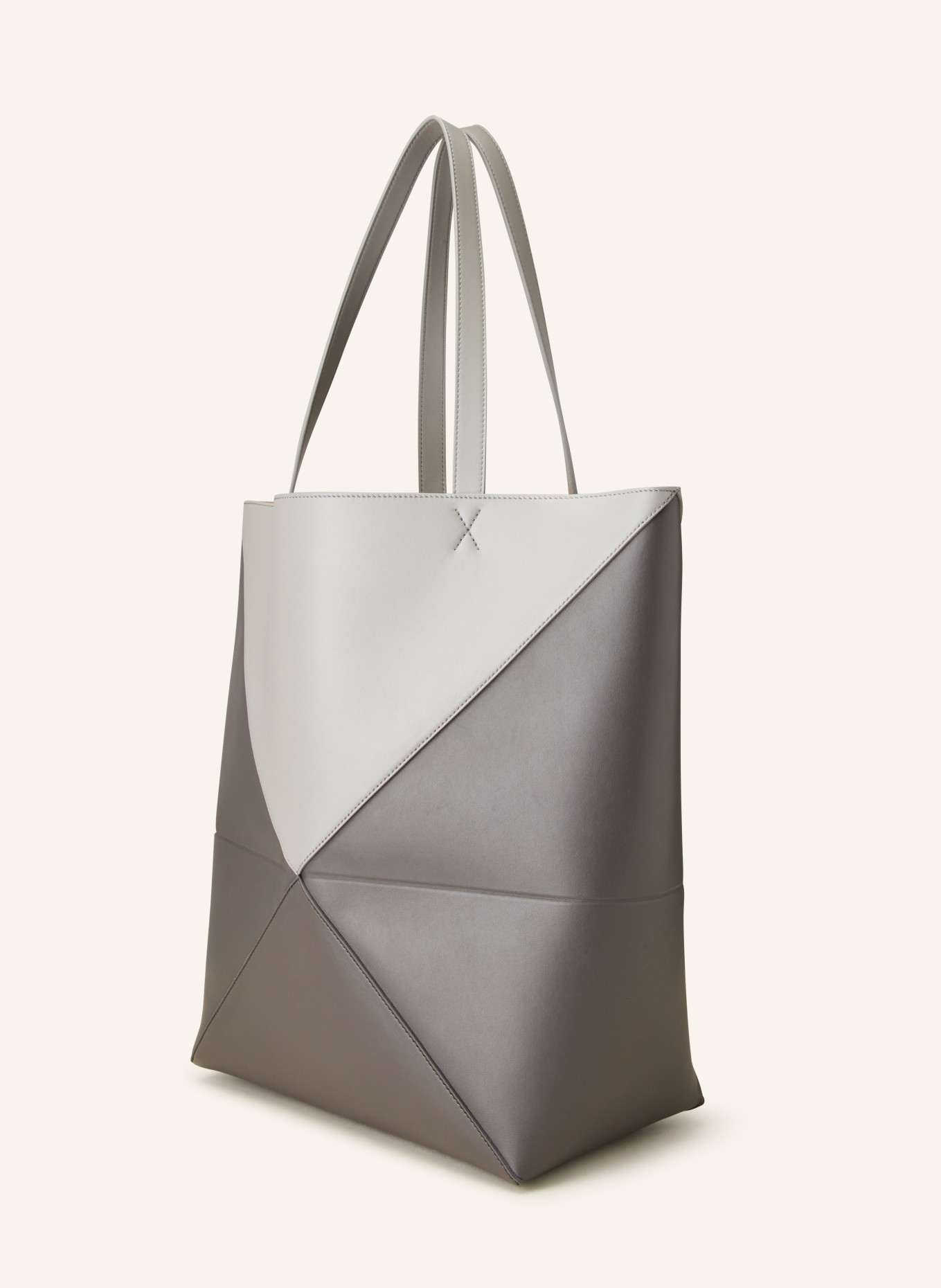 LOEWE Torba shopper PUZZLE FOLD TOTE LARGE, Kolor: SZARY/ CZIEMNOSZARY (Obrazek 2)