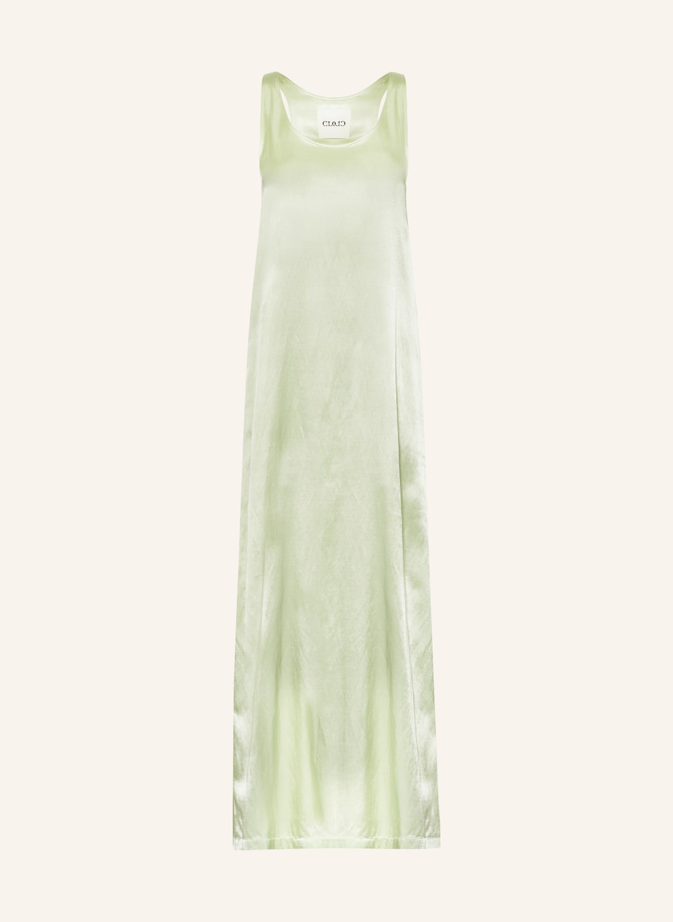 CLOSED Satin dress, Color: LIGHT GREEN (Image 1)