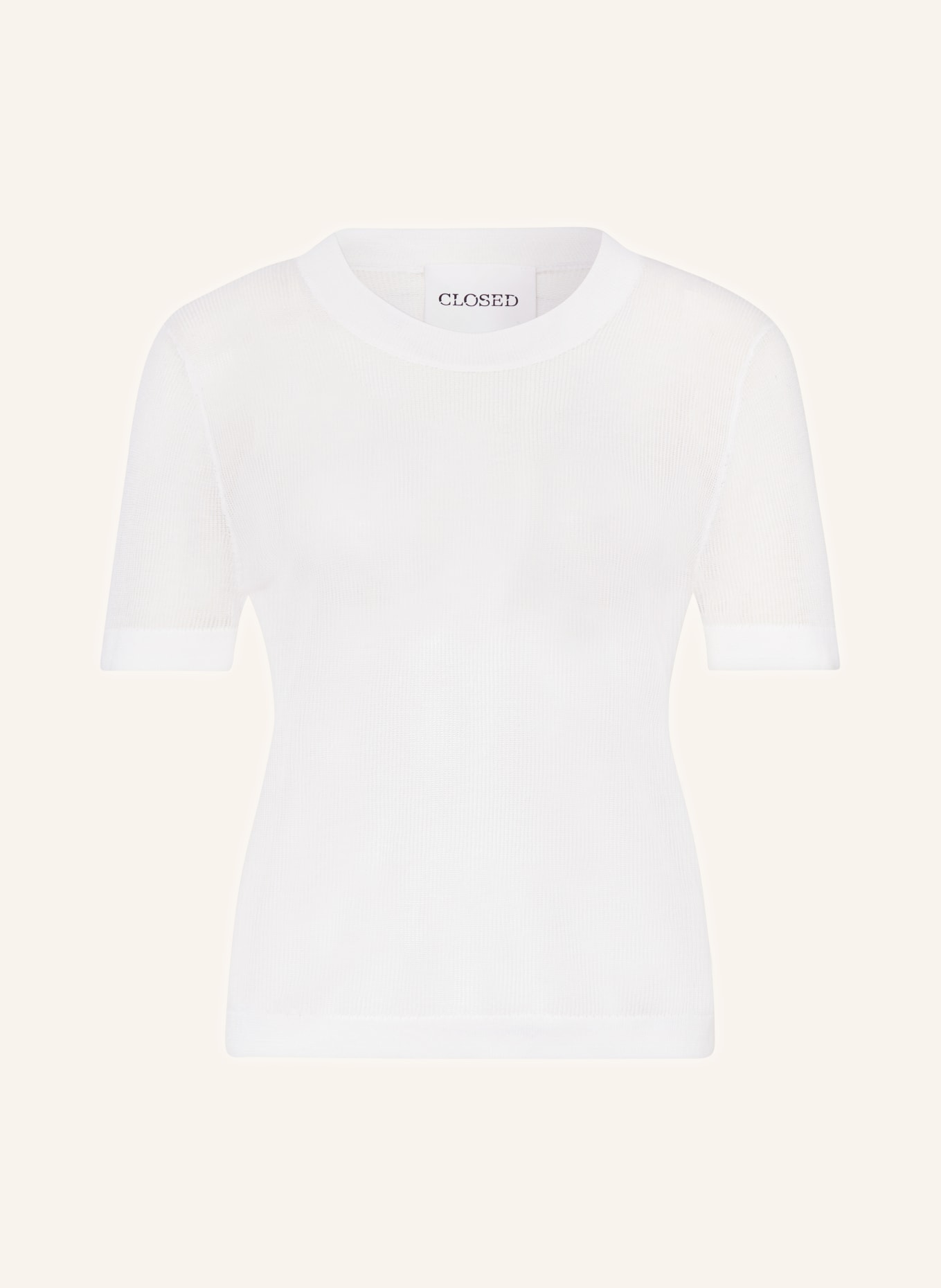 CLOSED Strickshirt, Farbe: WEISS (Bild 1)
