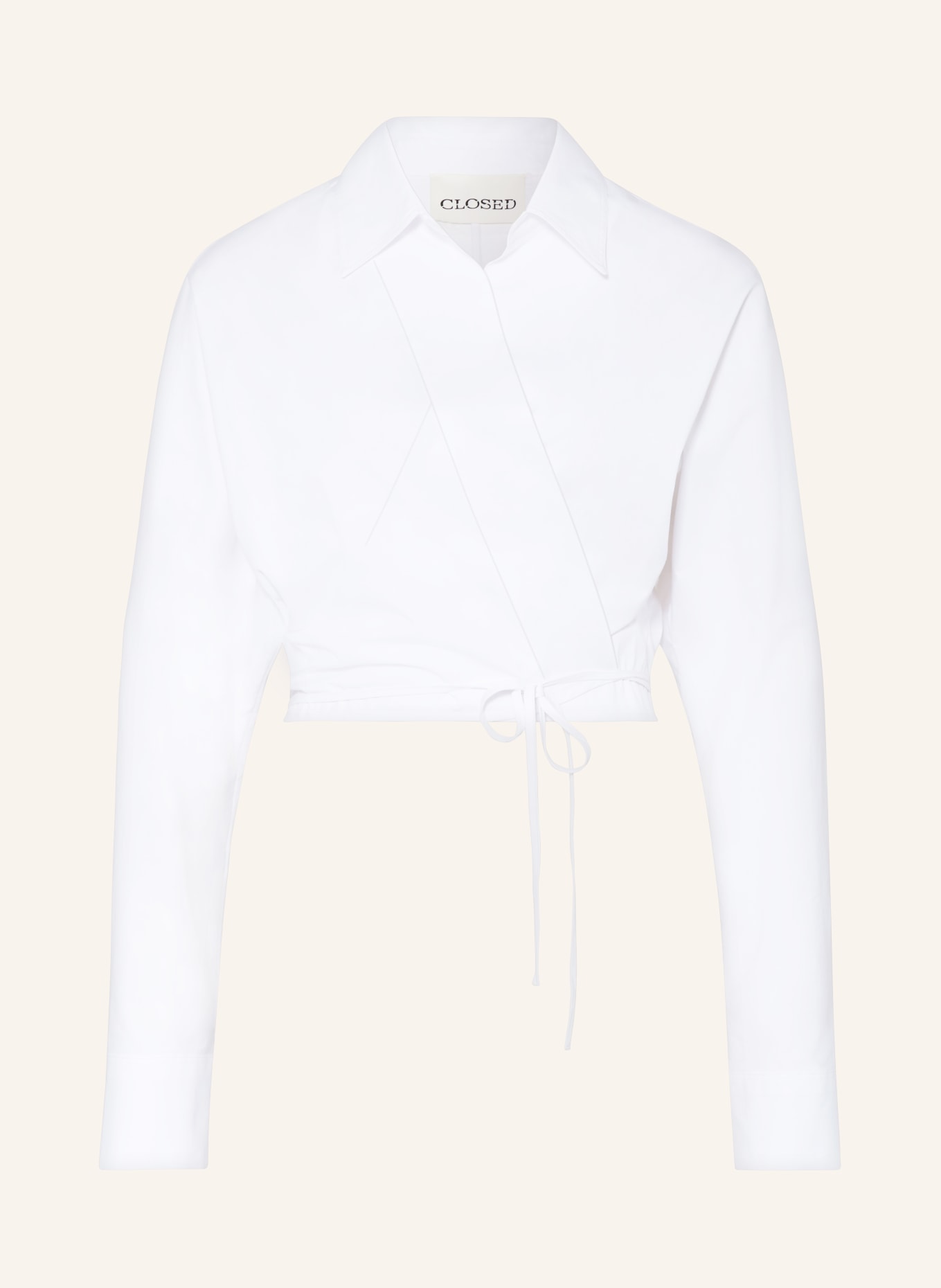 CLOSED Wrap blouse, Color: WHITE (Image 1)