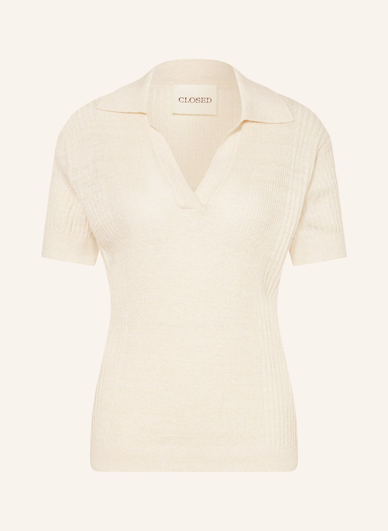 CLOSED Dzianinowa koszulka, Kolor: KREMOWY (Obrazek 1)