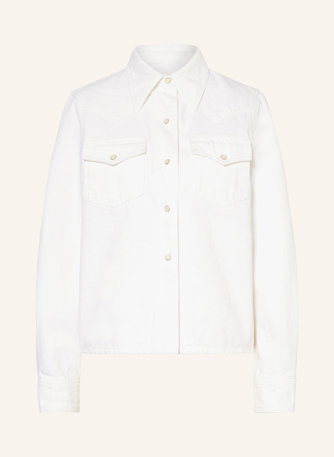 CLOSED Denim overshirt, Color: WHITE (Image 1)